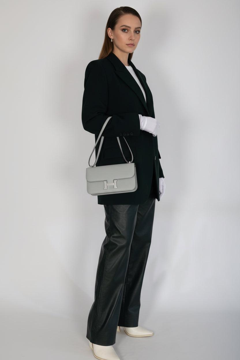 Hermès Constance Elan 25 Bleu Glacier Epsom Palladium Hardware