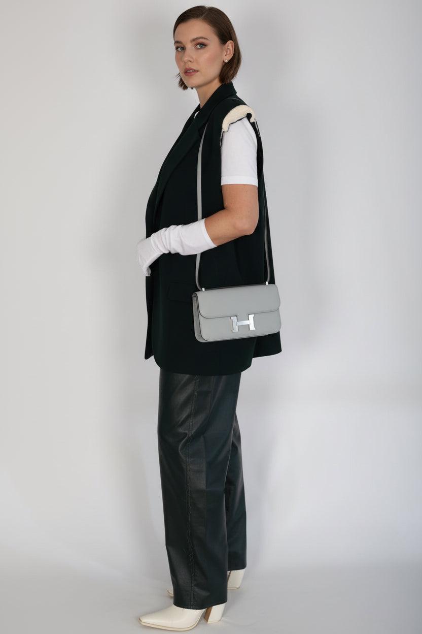 Hermès Constance Elan 25 Bleu Glacier Epsom Palladium Hardware