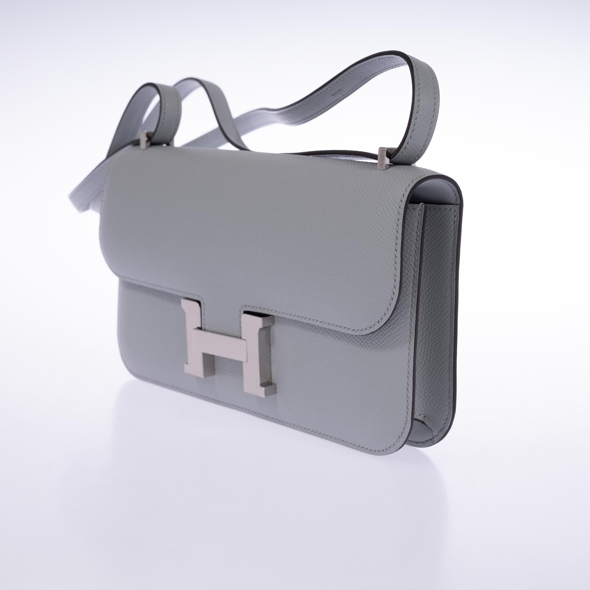 Hermès Constance Elan 25 Blue Glacier Epsom Palladium Hardware