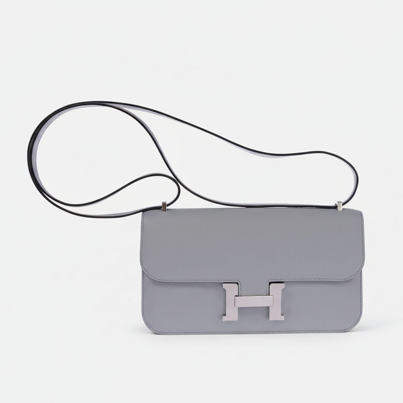 Hermès Constance Elan 25 Blue Glacier Epsom Palladium Hardware