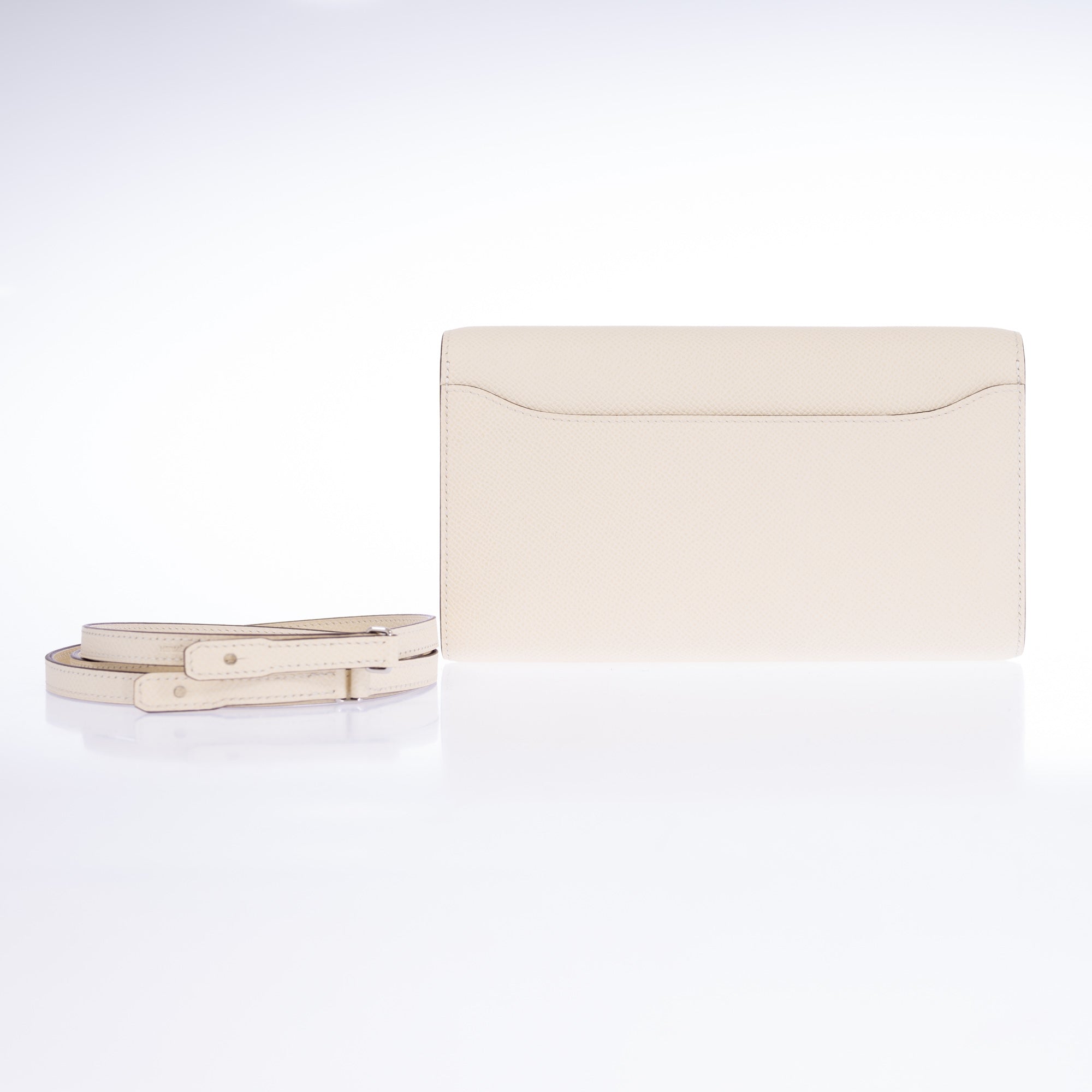 Hermès Constance Long To Go Wallet Nata with Jaune Citron Enamel Buckle