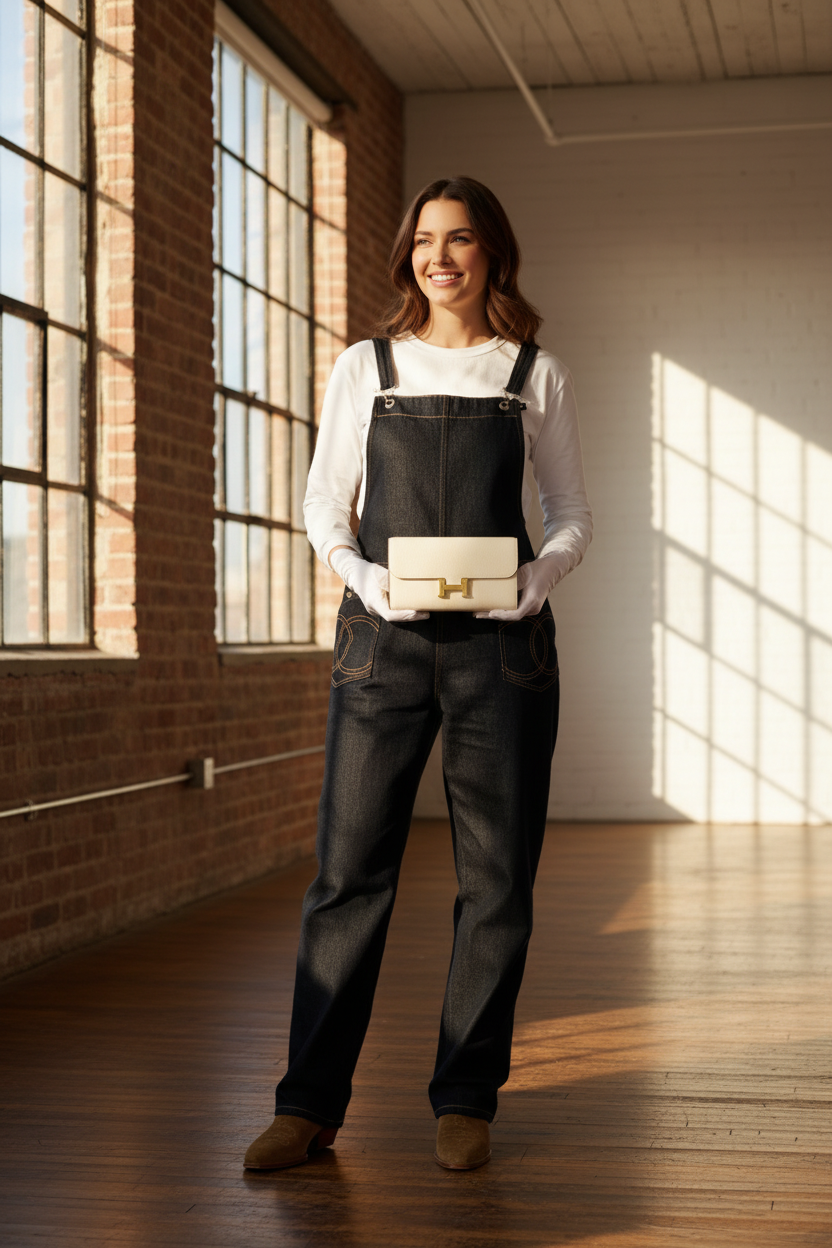 Hermès Constance Long To Go Wallet Nata with Jaune Citron Enamel Buckle