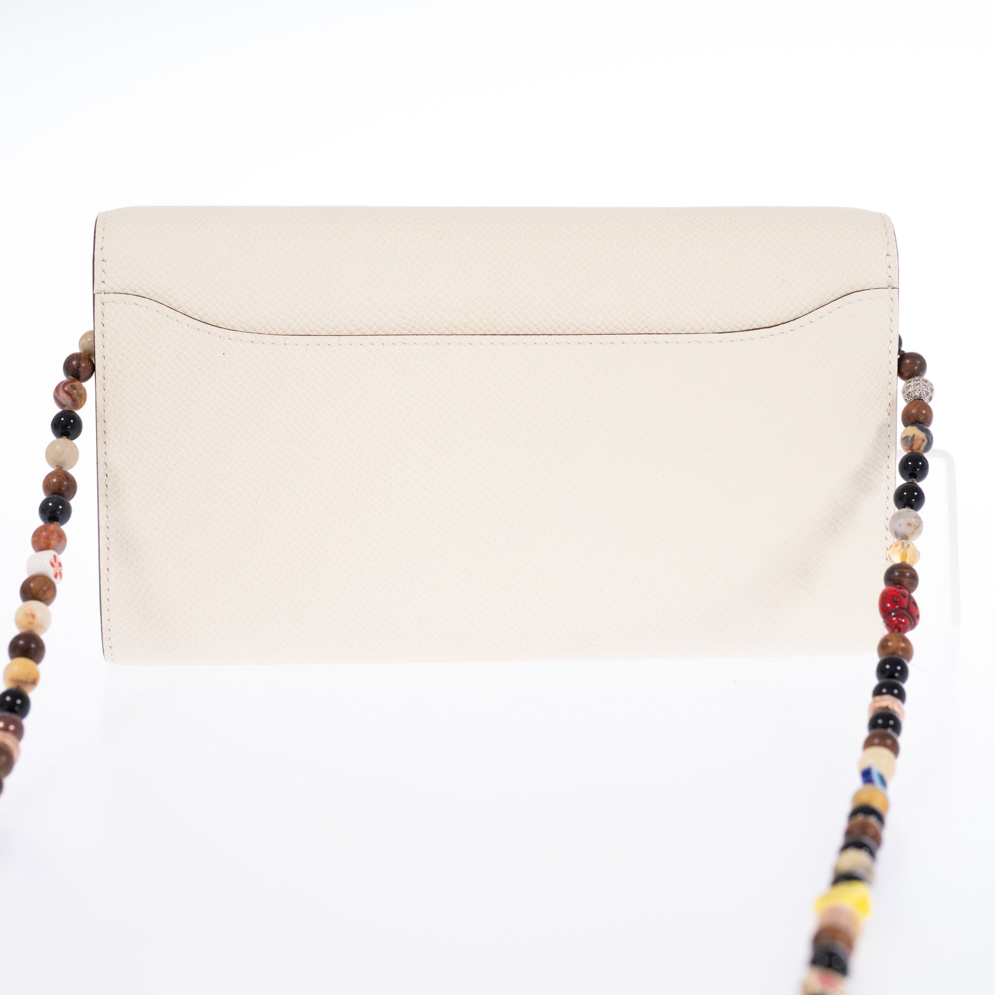 Hermès Constance Long To Go Wallet Nata with Jaune Citron Enamel Buckle