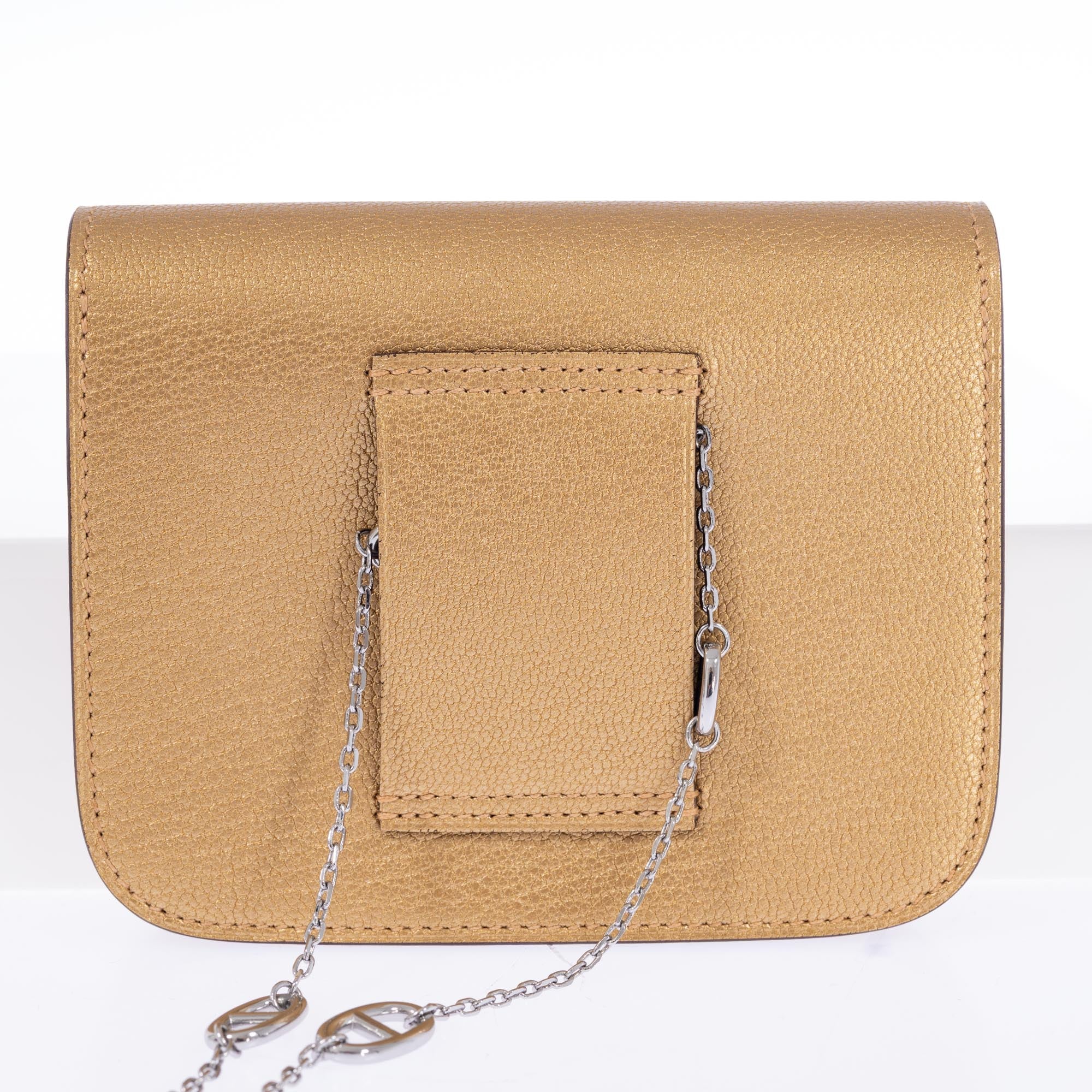 Hermès Constance Slim Gold Doré in Chamkilight Goatskin Permabrass Hardware