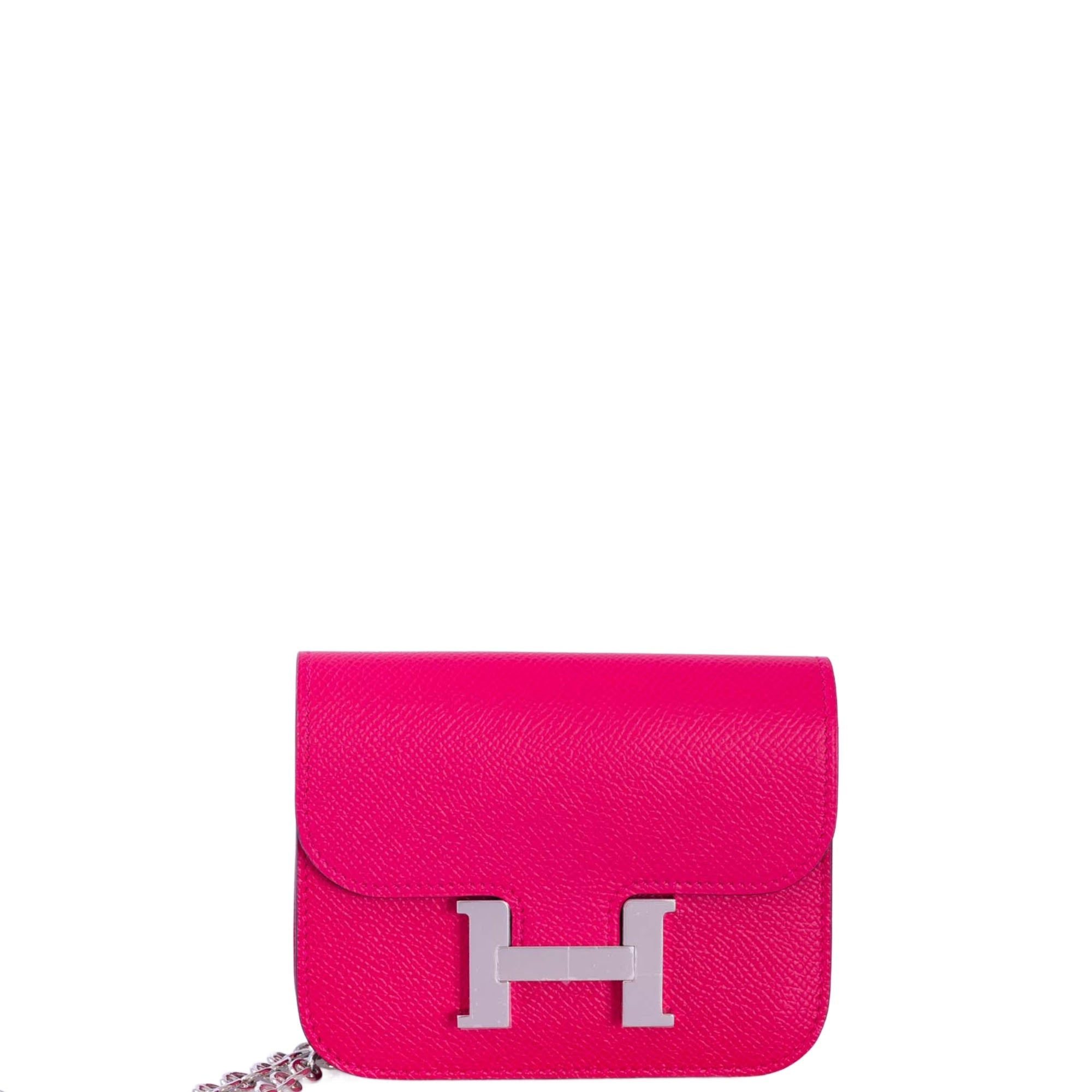 Hermès Constance Slim Wallet Rose Mexico Epsom with Palladium