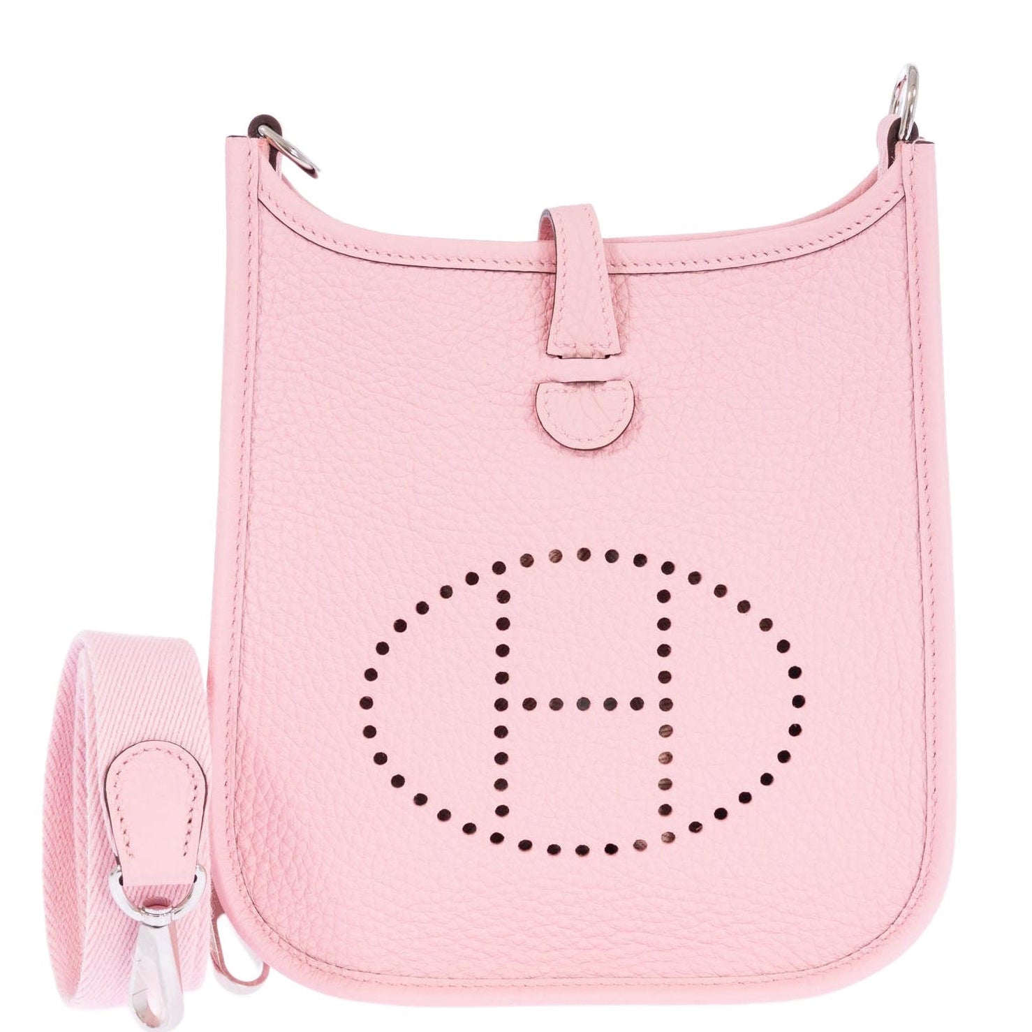 Hermès Evelyne TPM Rose Sakura Clemence Palladium Hardware