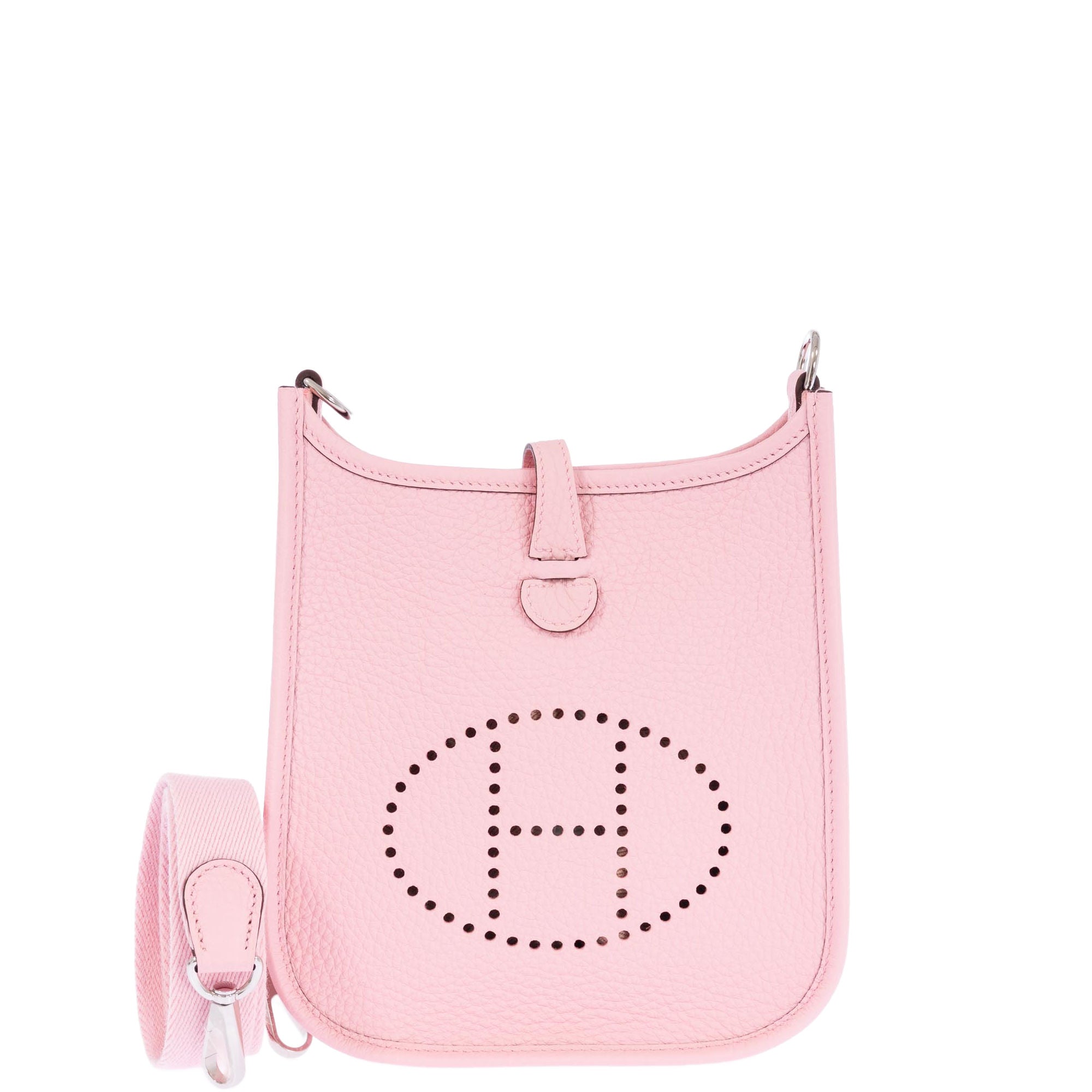 Hermès Evelyne TPM Rose Sakura Clemence Palladium Hardware