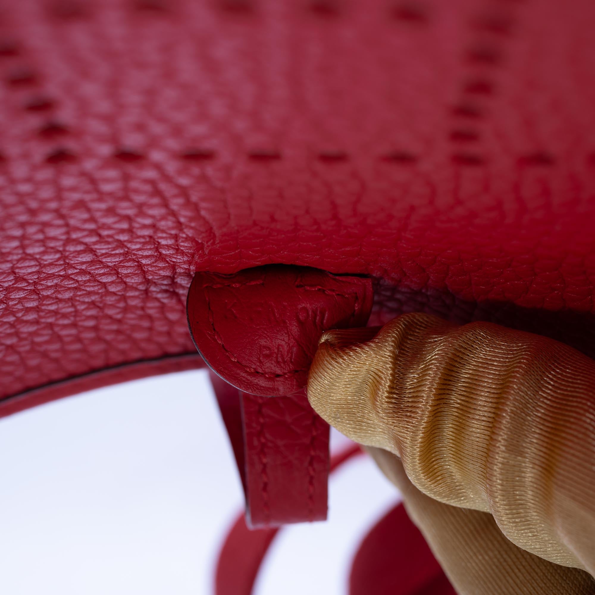 Hermès Evelyne TPM Rouge Radieux Clemence Palladium Hardware