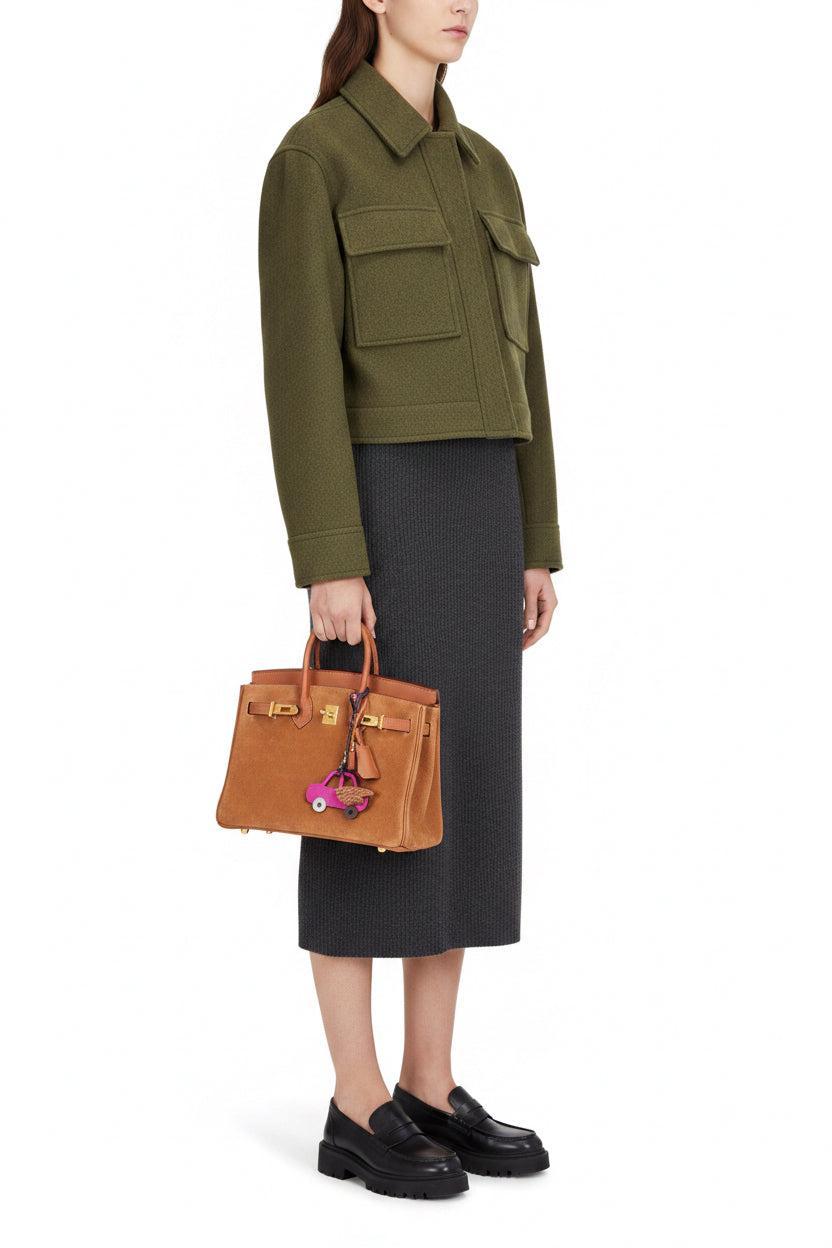 Hermès Grizzly Birkin 25 Gold Grizzly Suede and Swift Gold Hardware