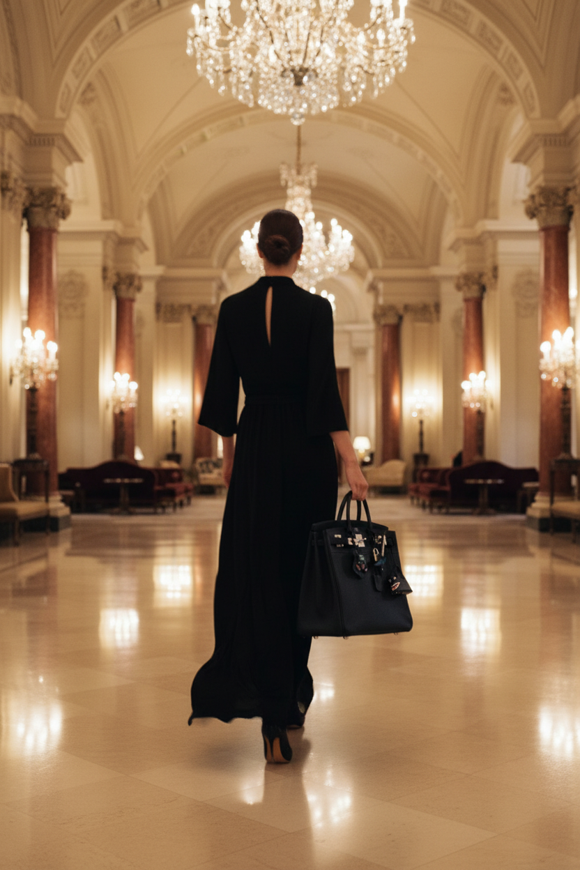 Hermès HAC 40 Dark Bronze Togo Palladium Hardware