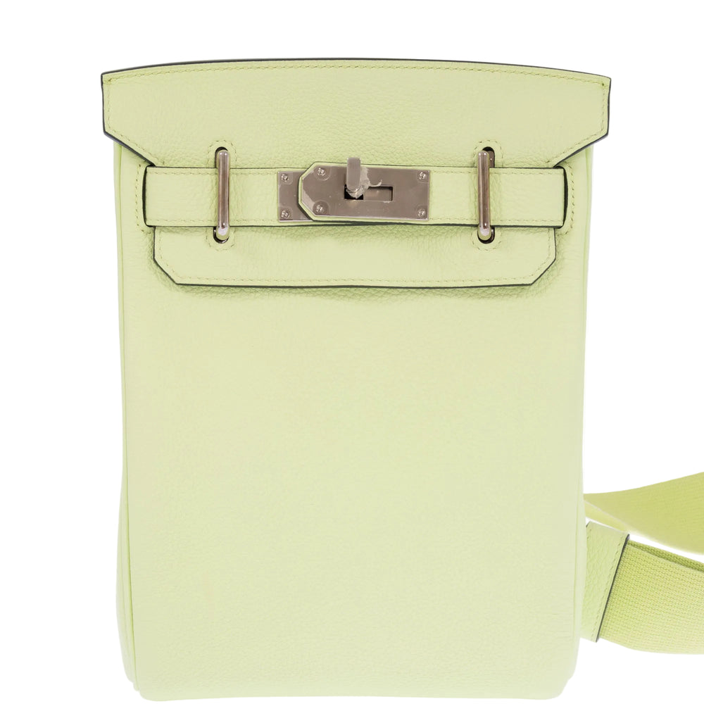 Hermès HAC À Dos PM Vert Absinthe Togo Palladium Hardware