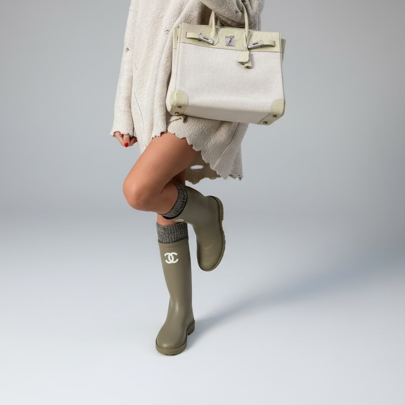 Hermès HAC Birkin 32 Parchemin Ostrich and Toile Brushed Palladium Hardware