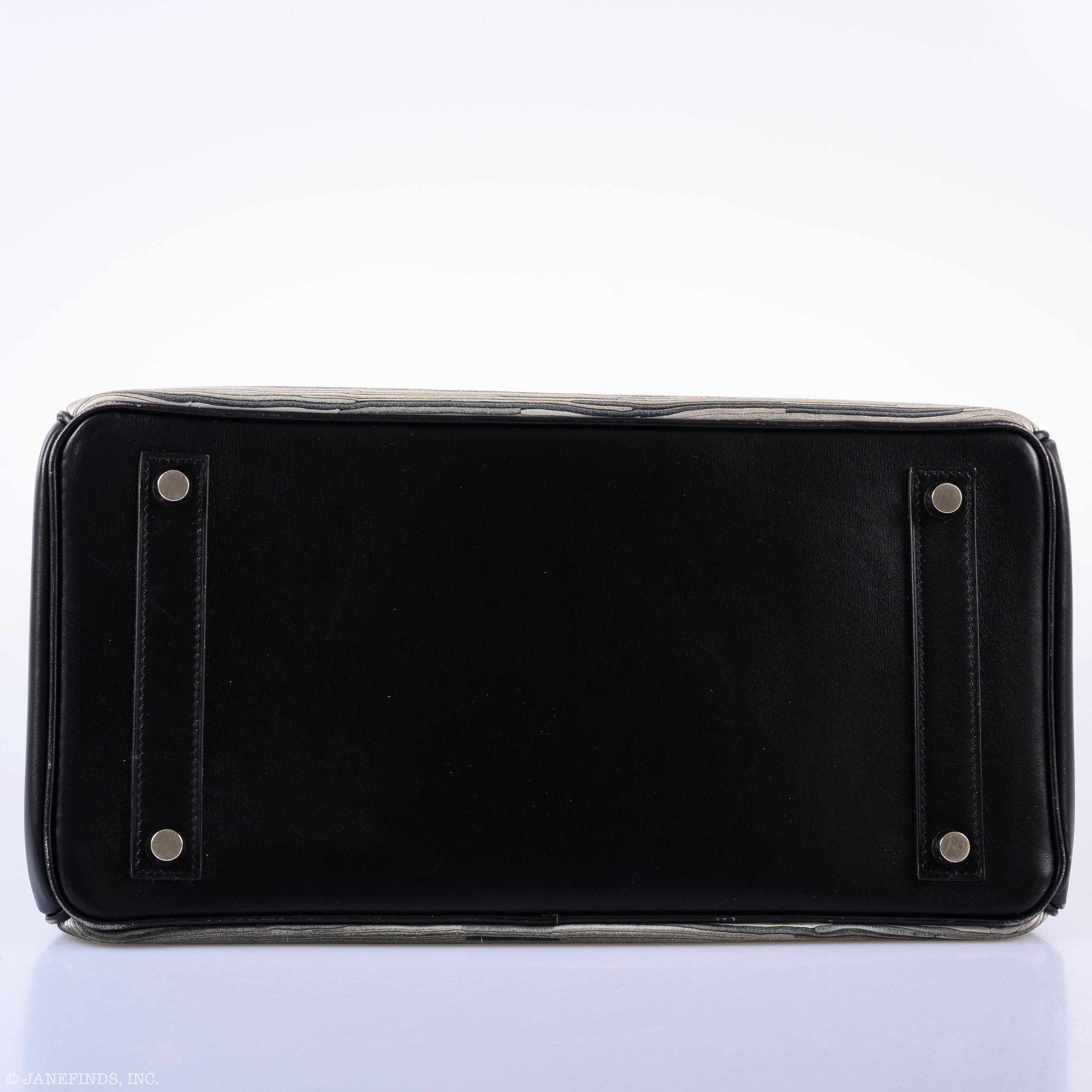 Hermès HAC Birkin 32 Vibrato & Noir Box Calf Palladium Hardware