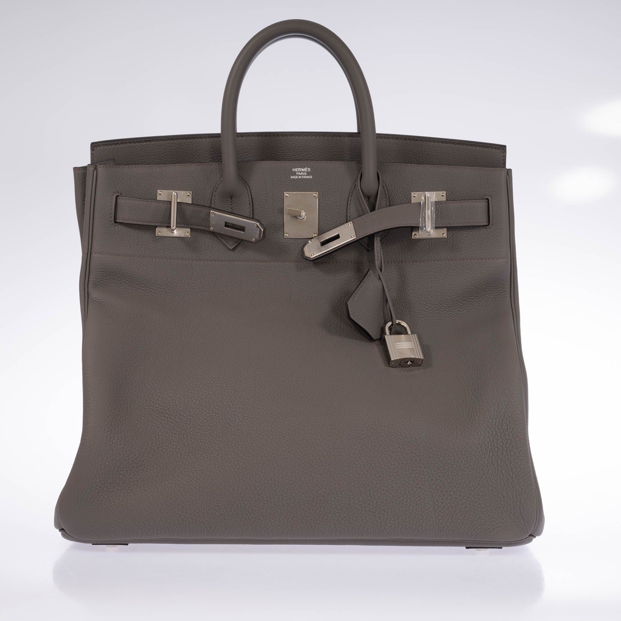 Hermès HAC Birkin 40 Etain Togo Palladium Hardware | JANEFINDS