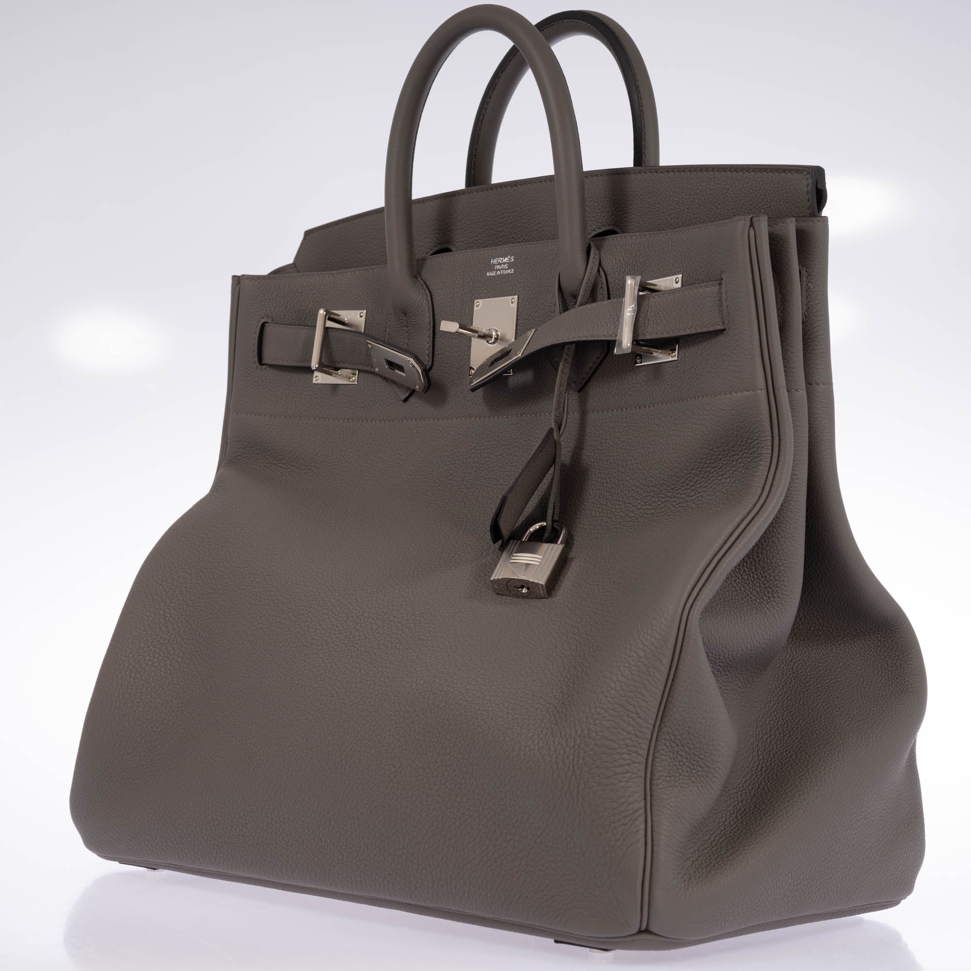 Hermès HAC Birkin 40 Etain Togo Palladium Hardware | JANEFINDS