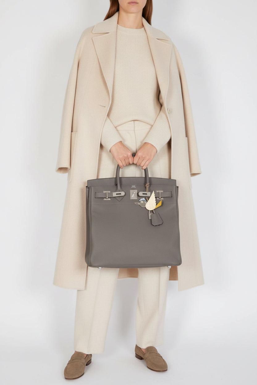 Hermès HAC Birkin 40 Etain Togo Palladium Hardware