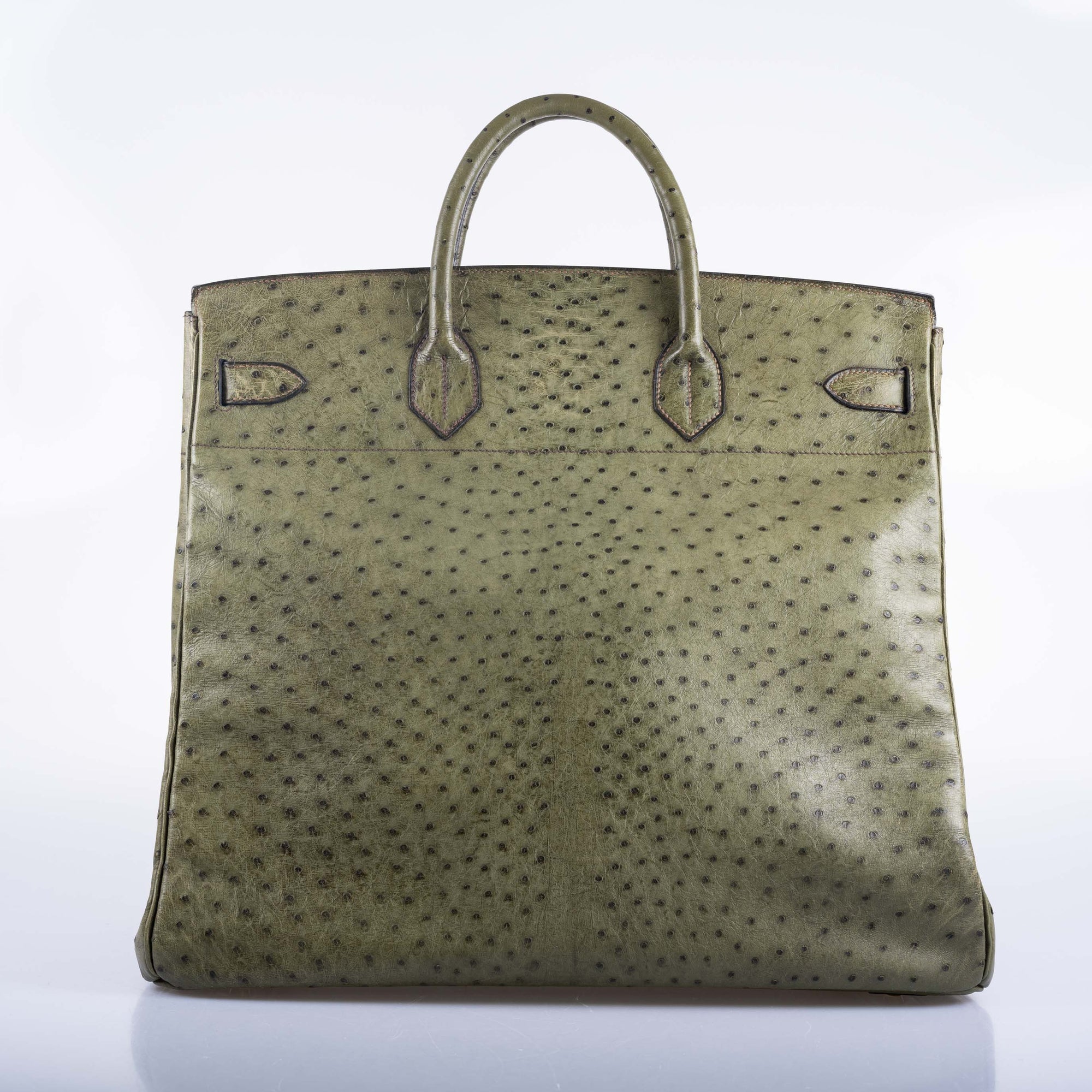 Hermès HAC Birkin 40 Vert Olive Ostrich Gold Hardware