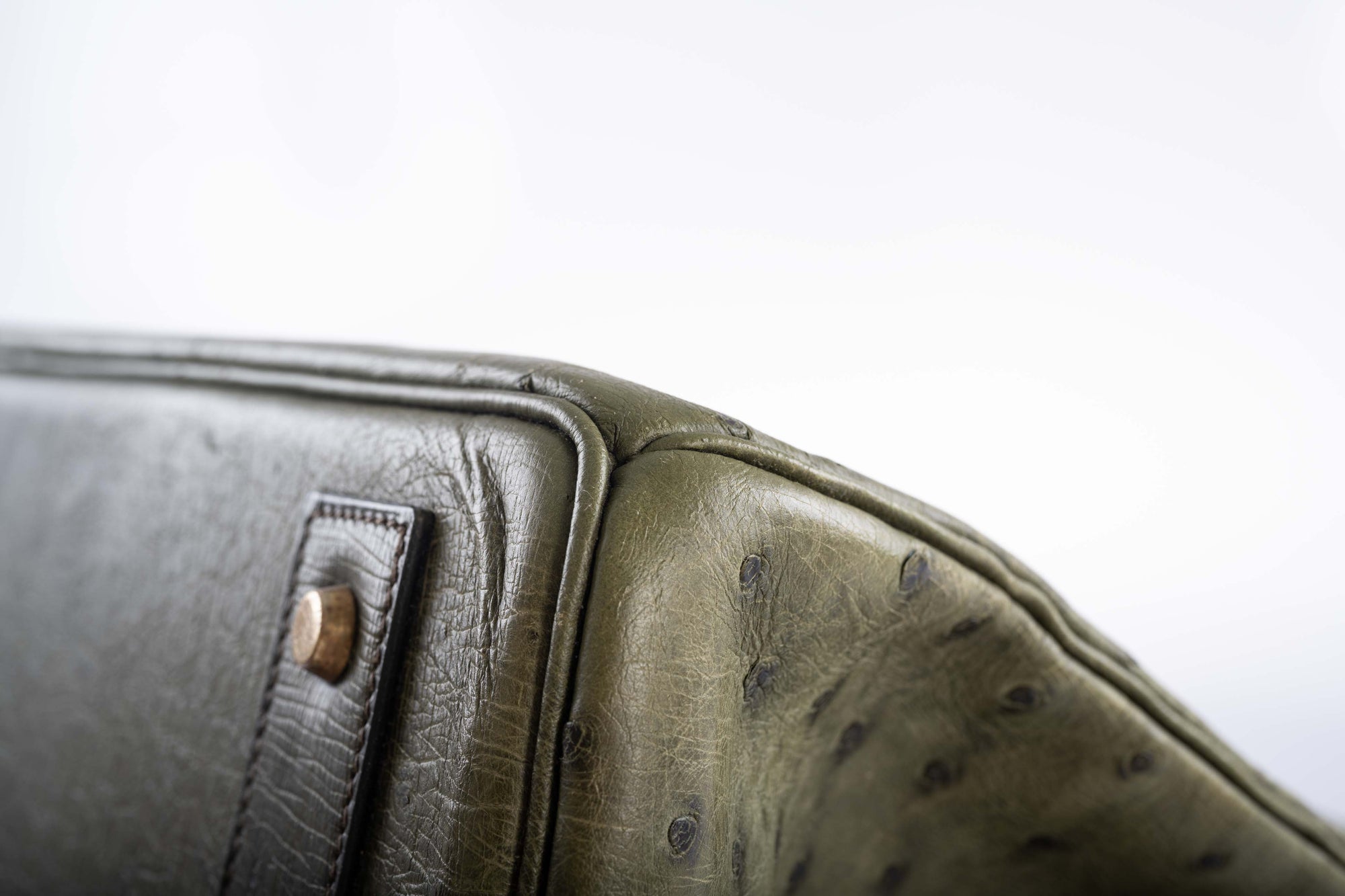 Hermès HAC Birkin 40 Vert Olive Ostrich Gold Hardware