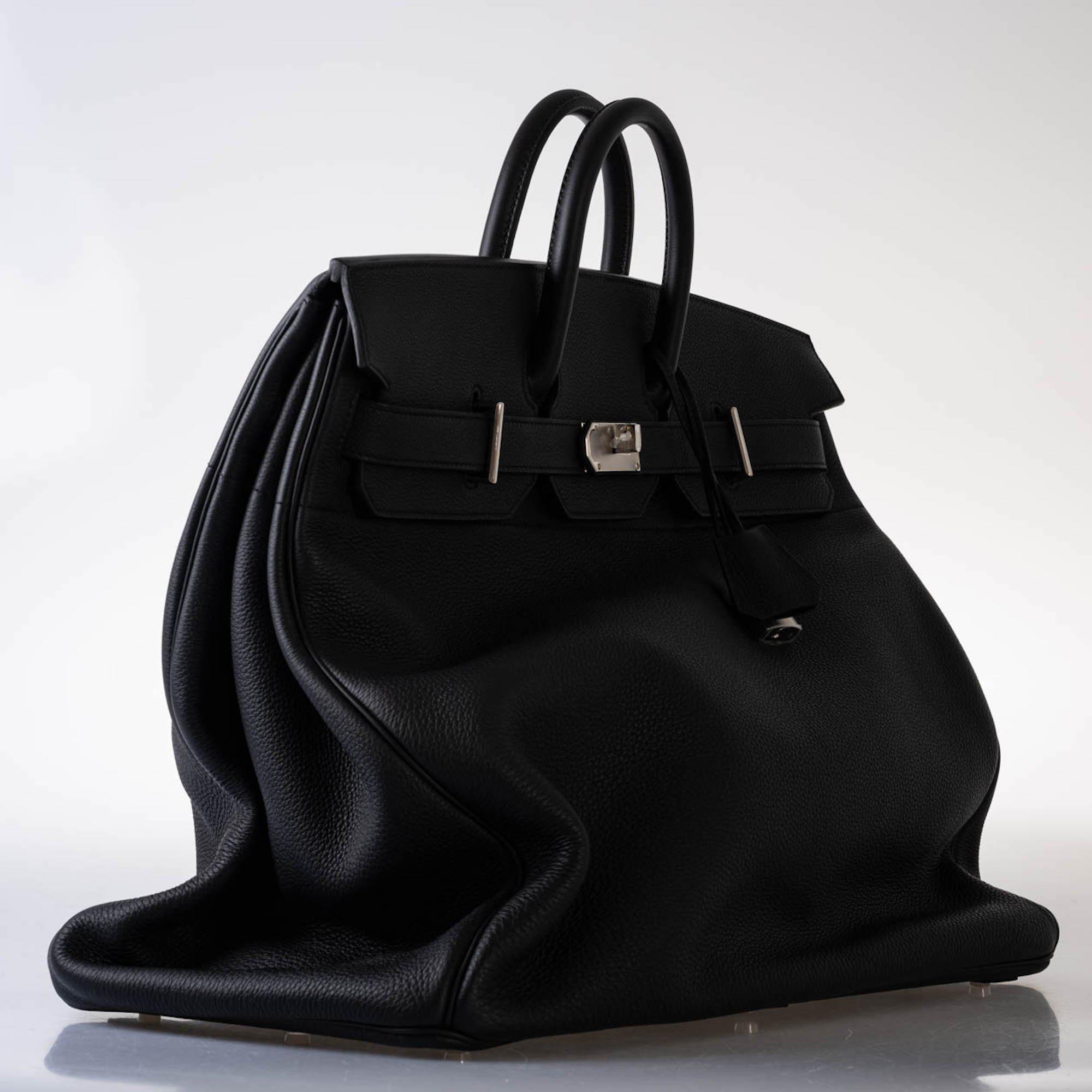 Hermès HAC Birkin 50 Voyager Black Togo Palladium Hardware