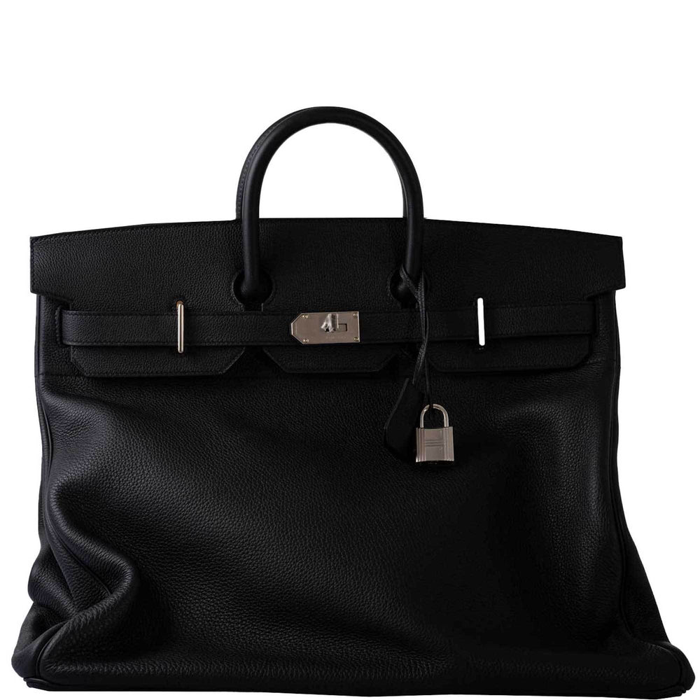 Hermès HAC Birkin 50 Voyager Black Togo Palladium Hardware