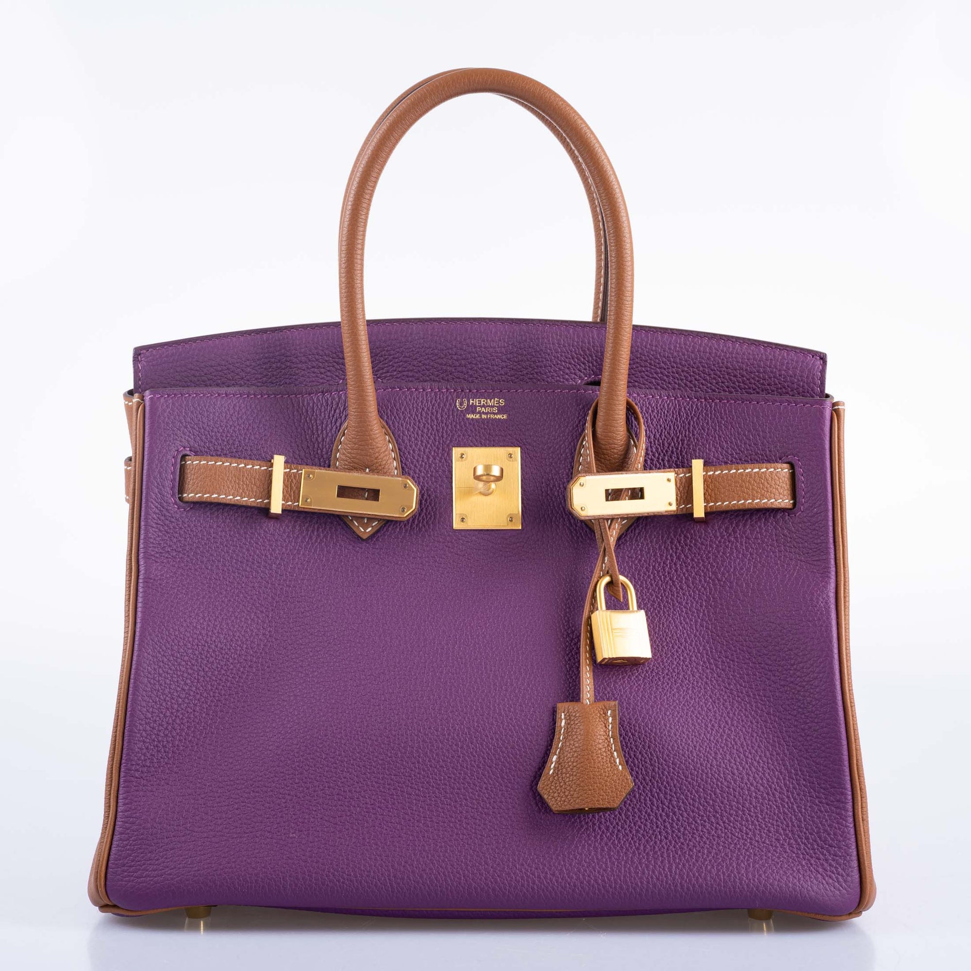 Hermès HSS Birkin 30 Anémone & Gold Togo with Gold Hardware