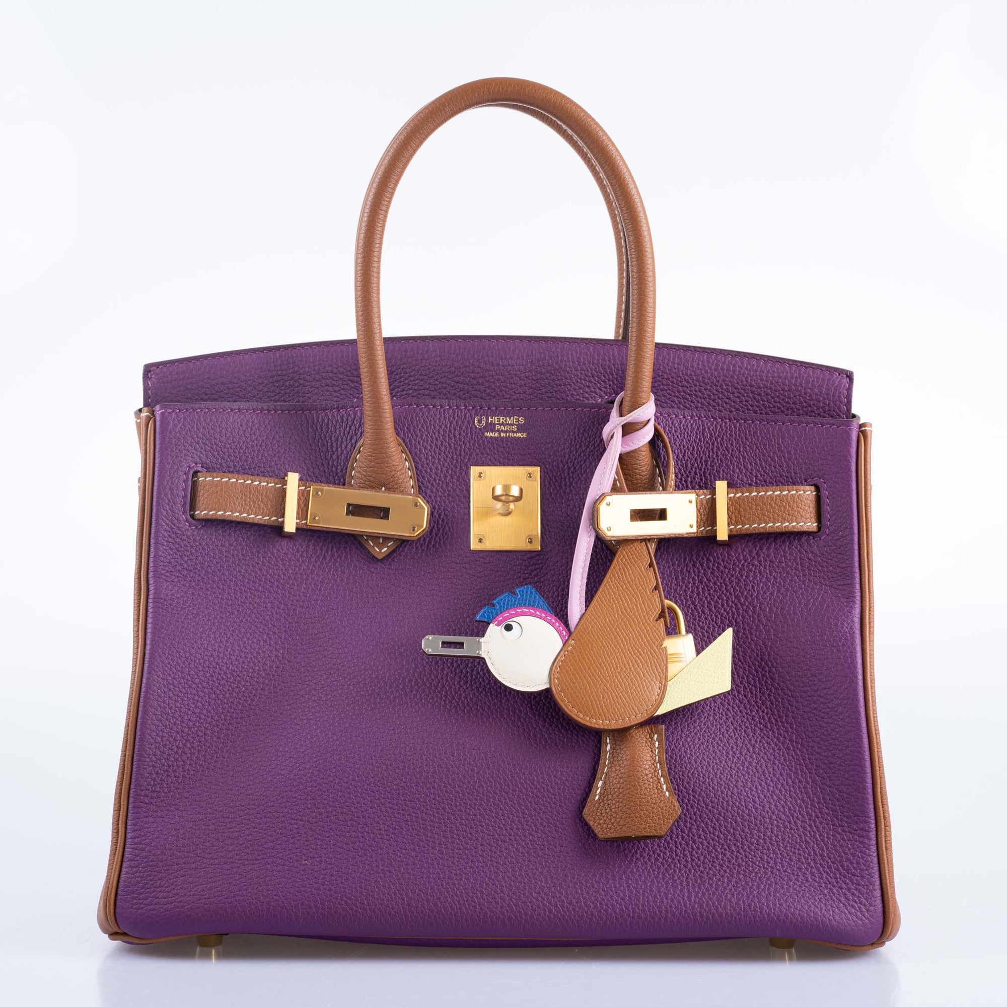 Hermès HSS Birkin 30 Anémone & Gold Togo with Gold Hardware