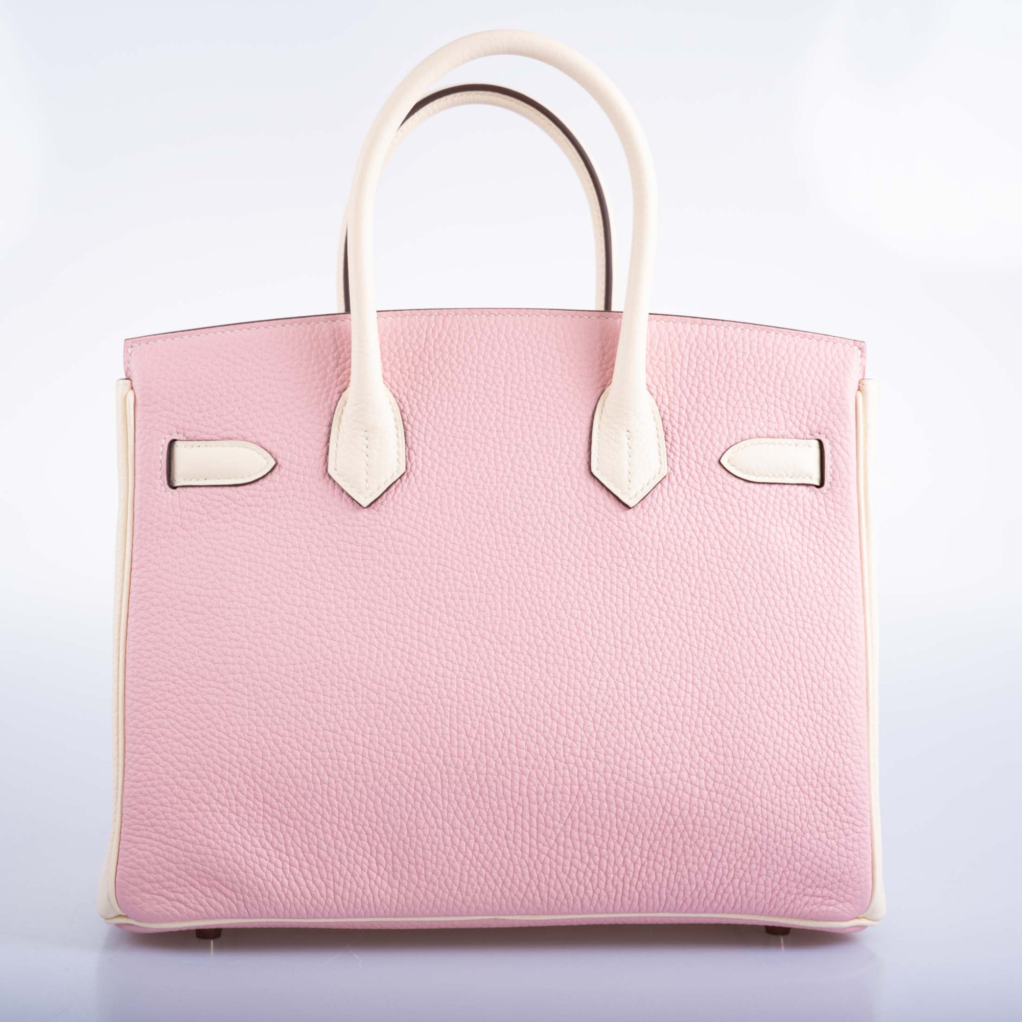 Hermès HSS Birkin 30 Rose Sakura and Craie Clemence with Rose Gold Hardware