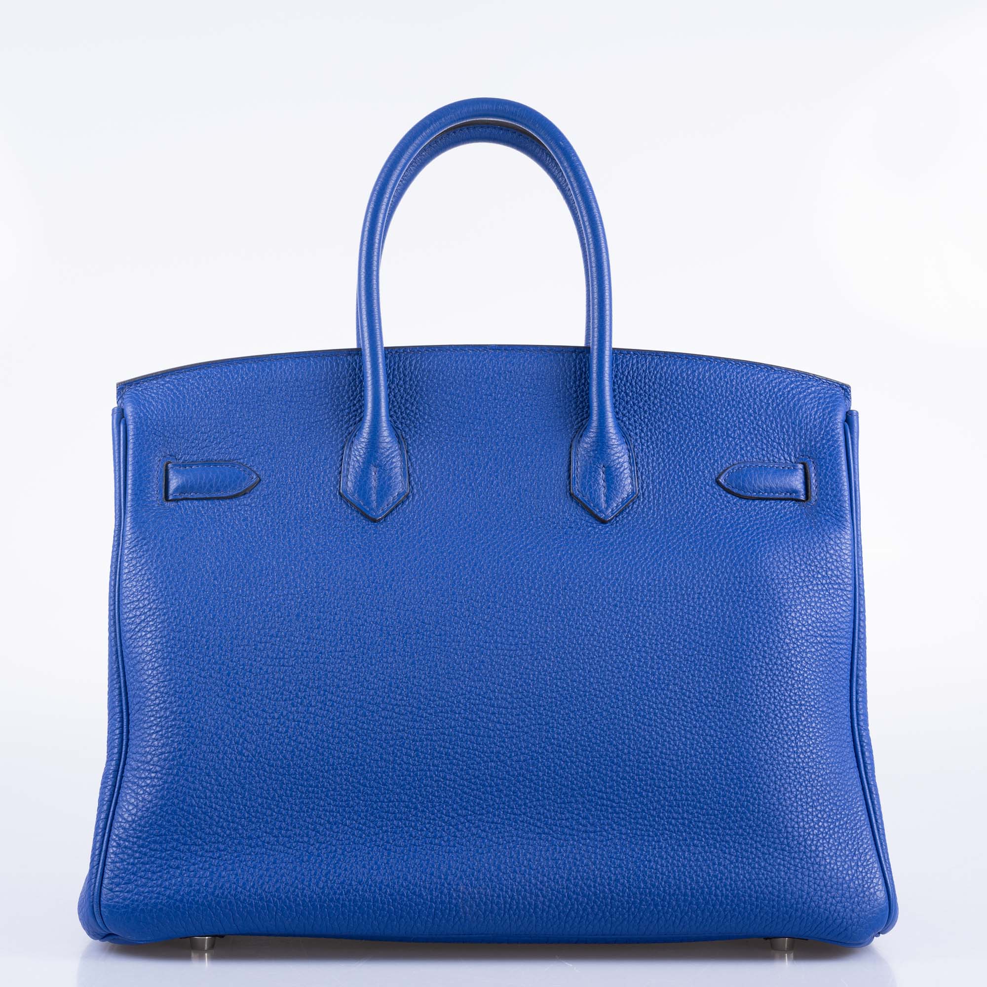 Hermès HSS Birkin 35 Bleu Electrique Togo & Fuchsia Palladium Hardware