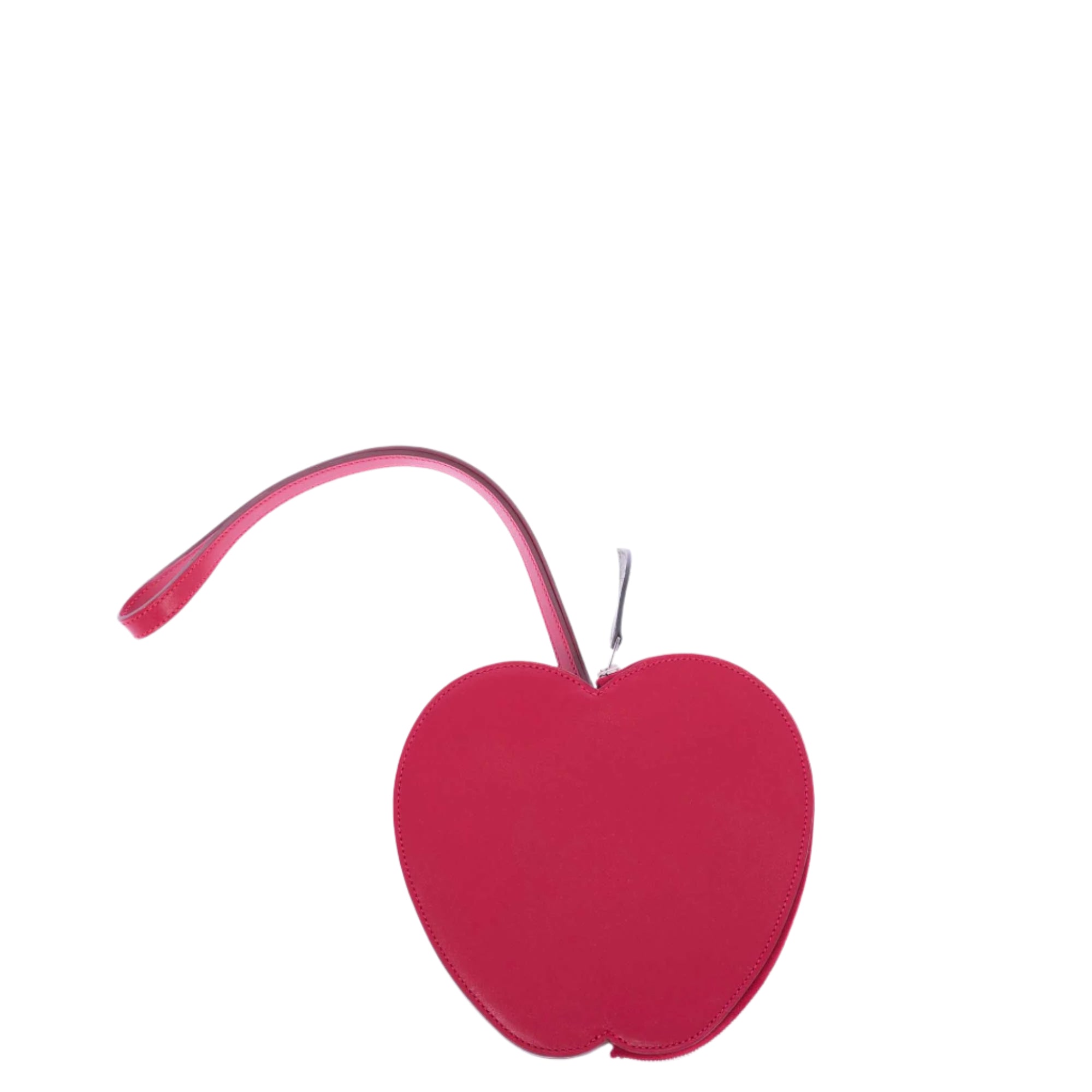 Hermès Hermail Rouge Vif Tadelakt Tutti-Frutti Pomme Clutch Apple