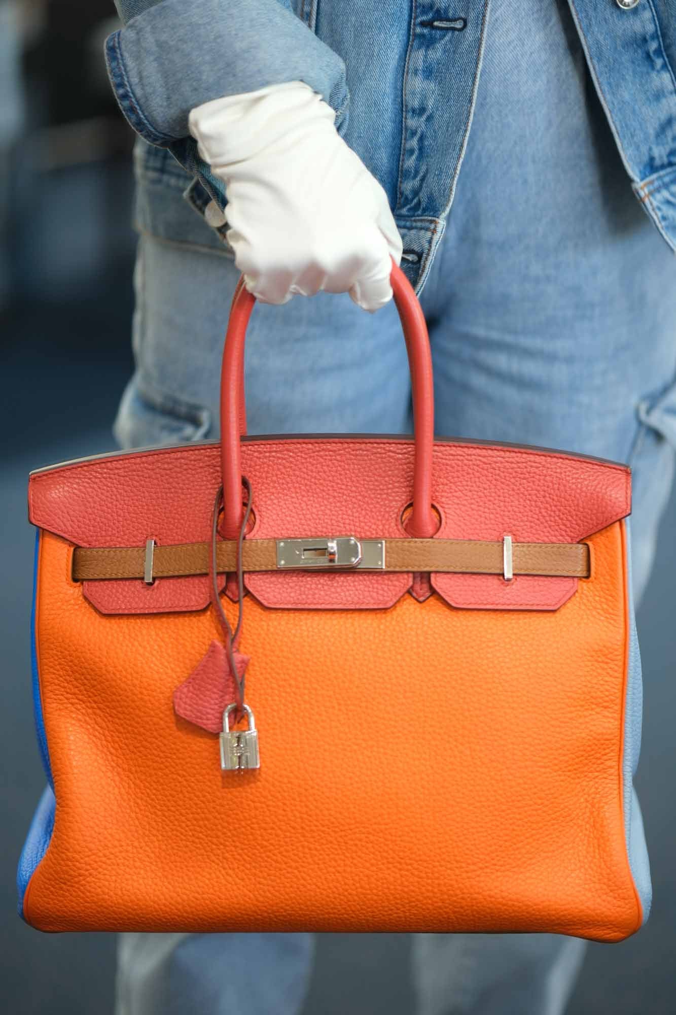 Hermès Hermes Birkin 35 Arlequin Clemence Palladium Hardware