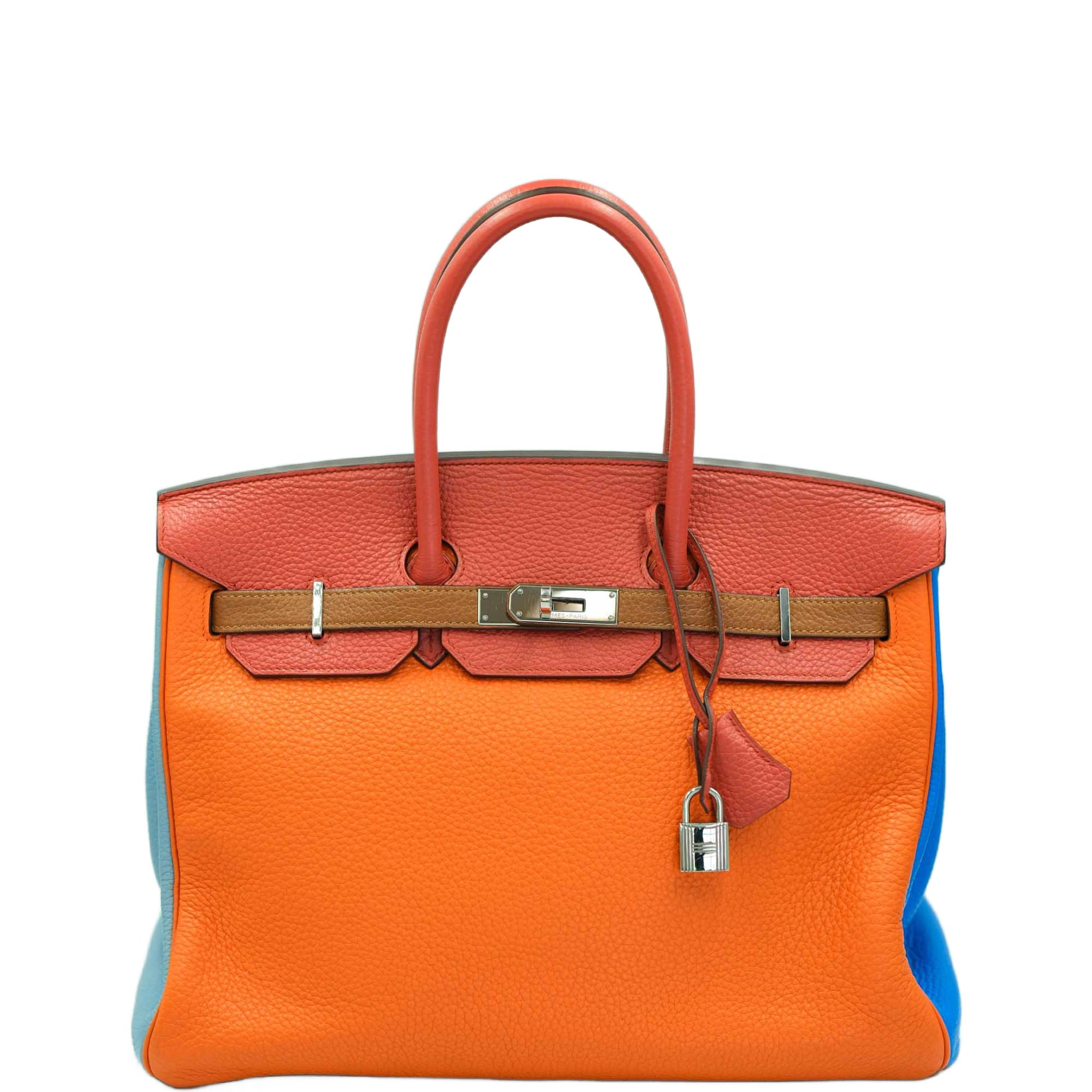 Hermès Hermes Birkin 35 Arlequin Clemence Palladium Hardware