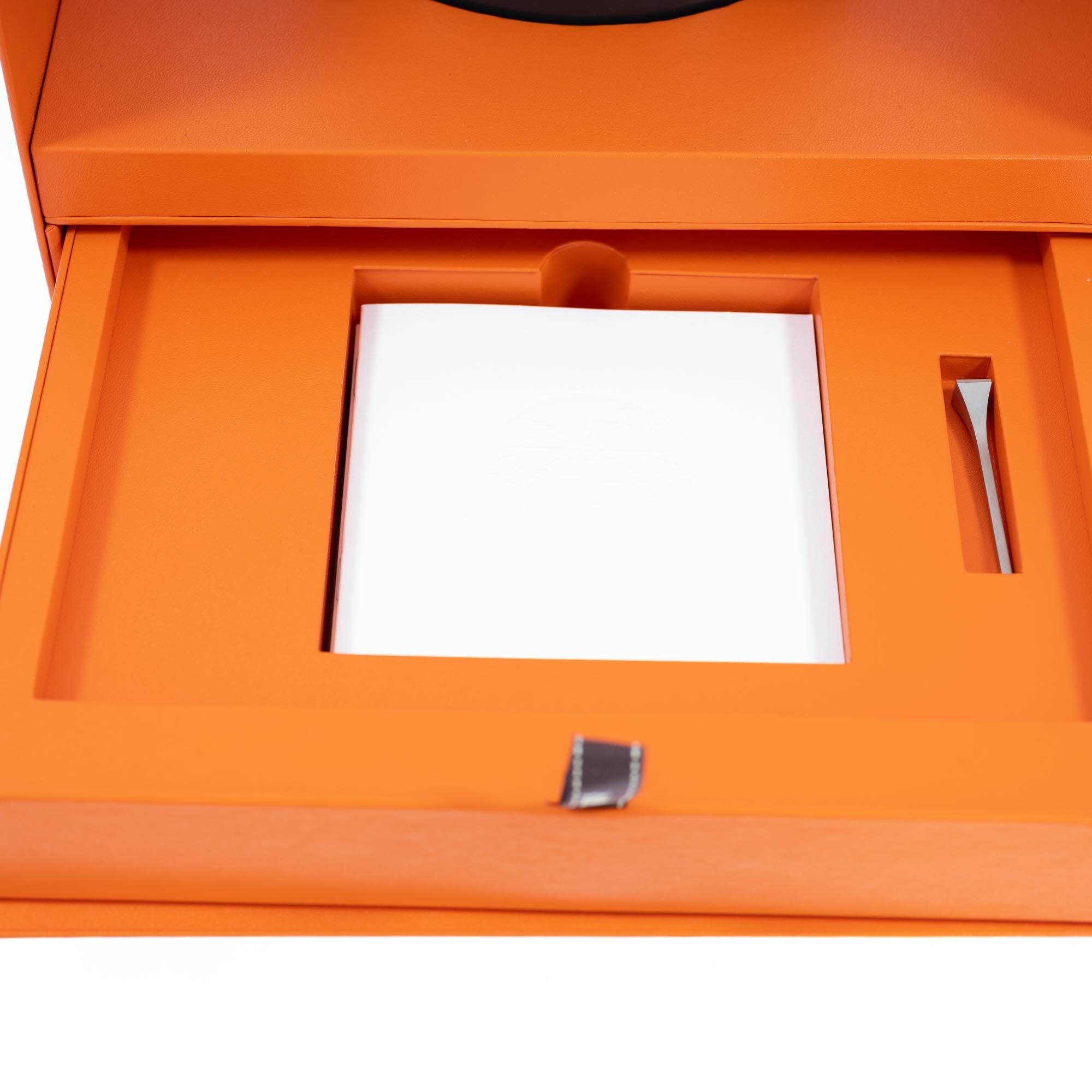 Hermès Heure H 25mm High Jewelry "Mosaïque" White Gold & Baguette Diamond Watch<