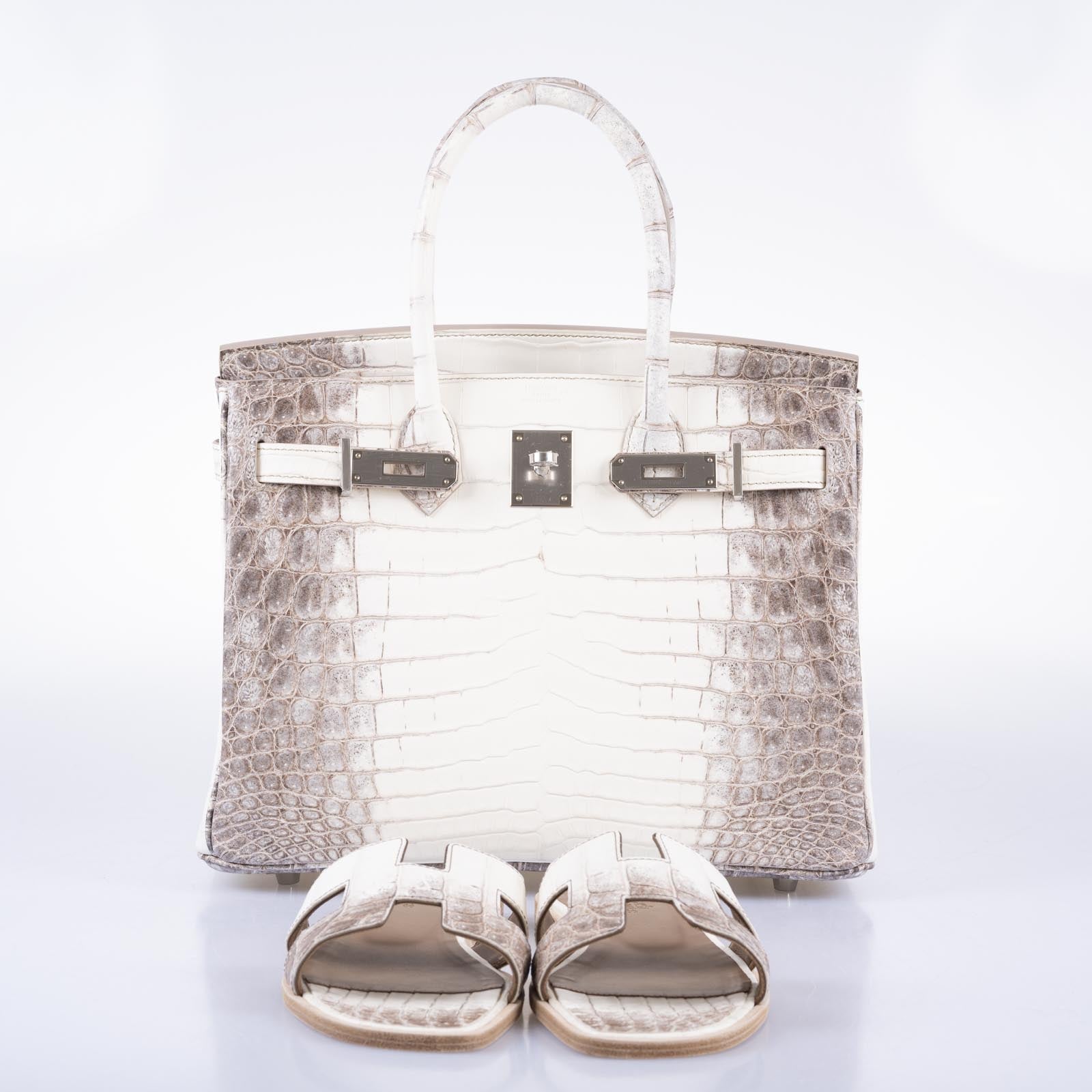 Hermès Himalayan Oran Sandals Matte Niloticus Crocodile 38.5