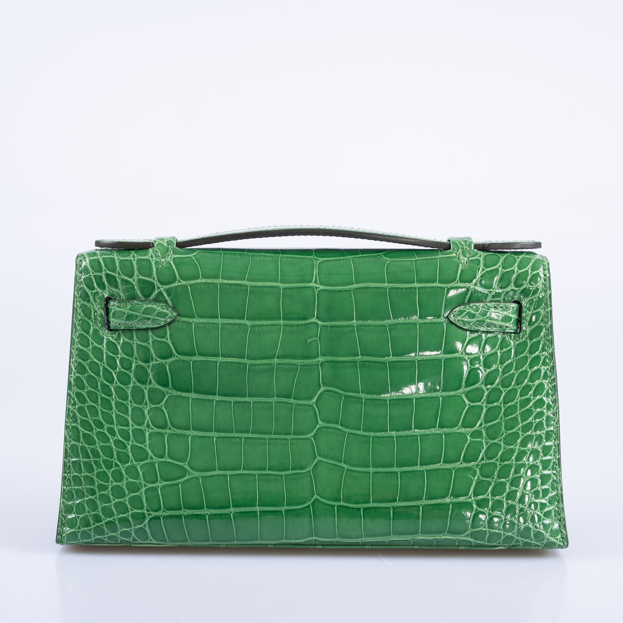 Hermès JPG Kelly Pochette Cactus Shiny Alligator Gold Hardware