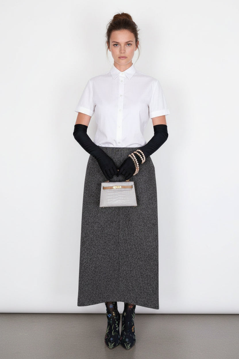 Hermès Kelly 20 HSS Mini II Sellier Gris Perle and Kraft Matte Alligator Gold Hardware