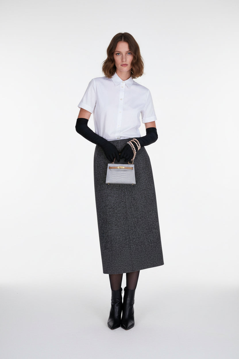 Hermès Kelly 20 HSS Mini II Sellier Gris Perle and Kraft Matte Alligator Gold Hardware