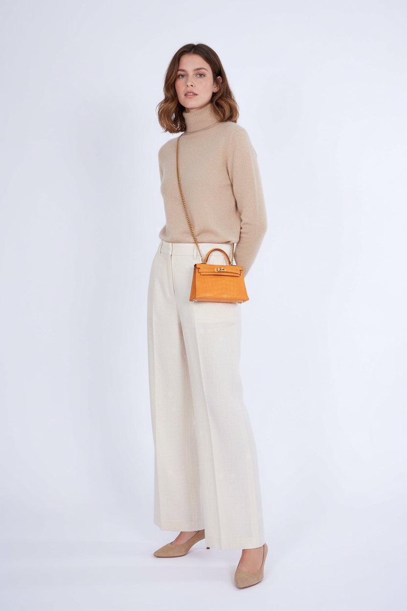 Hermès Kelly 20 Mini II Sellier Apricot Matte Alligator Gold Hardware