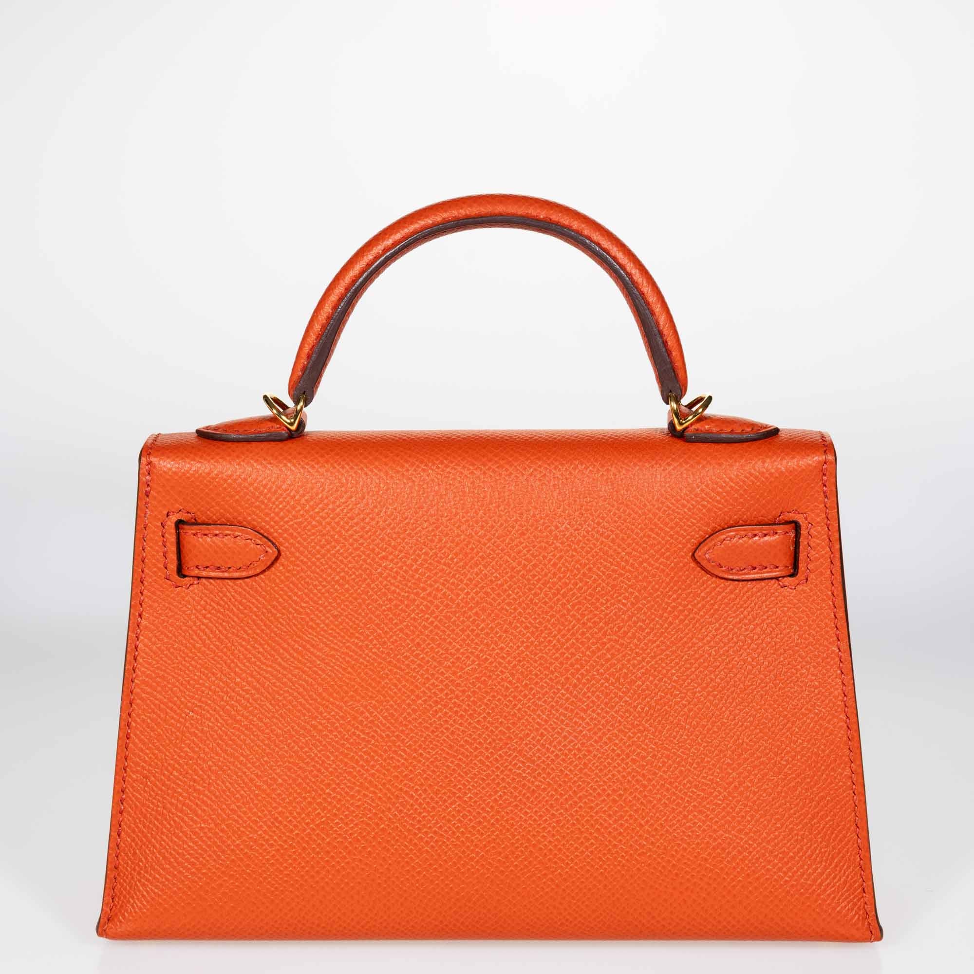 Hermès Kelly 20 Mini II Sellier Terre Battue Epsom Gold Hardware