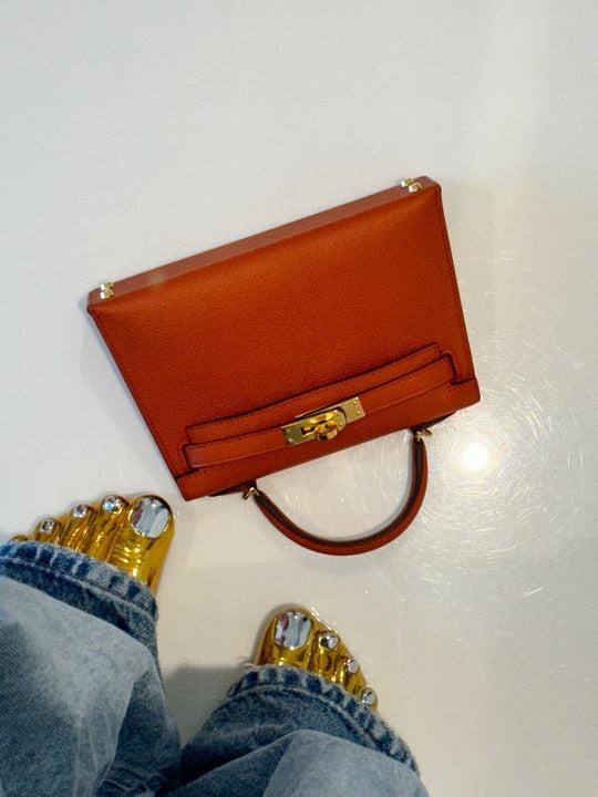 Hermès Kelly 20 Mini II Sellier Terre Battue Epsom Gold Hardware