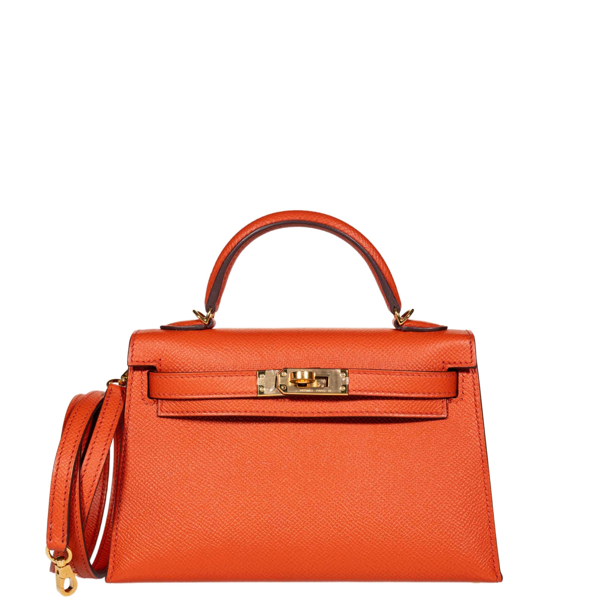 Hermès Kelly 20 Mini II Sellier Terre Battue Epsom Gold Hardware