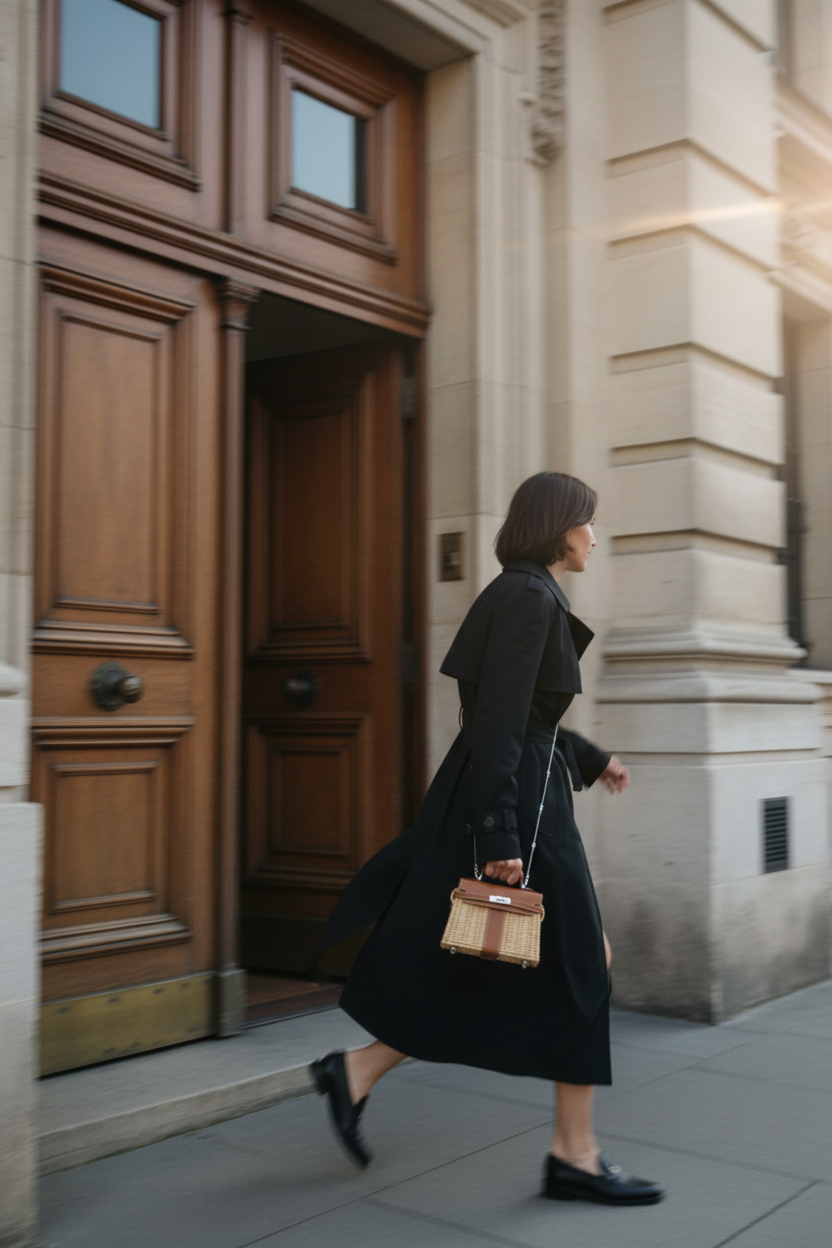 Hermès Kelly 20 Mini Picnic Swift Leather & Osier Wicker Palladium Hardware