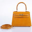 Hermès Kelly 20 Mini Sellier Saffron Alligator with Gold Hardware