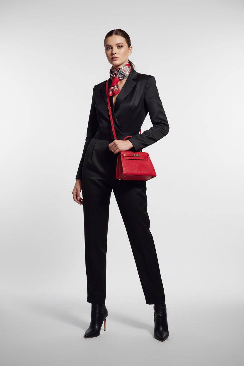 Hermès Kelly 20 Mini Sellier Vintage Rouge Vif Lizard Gold Hardware