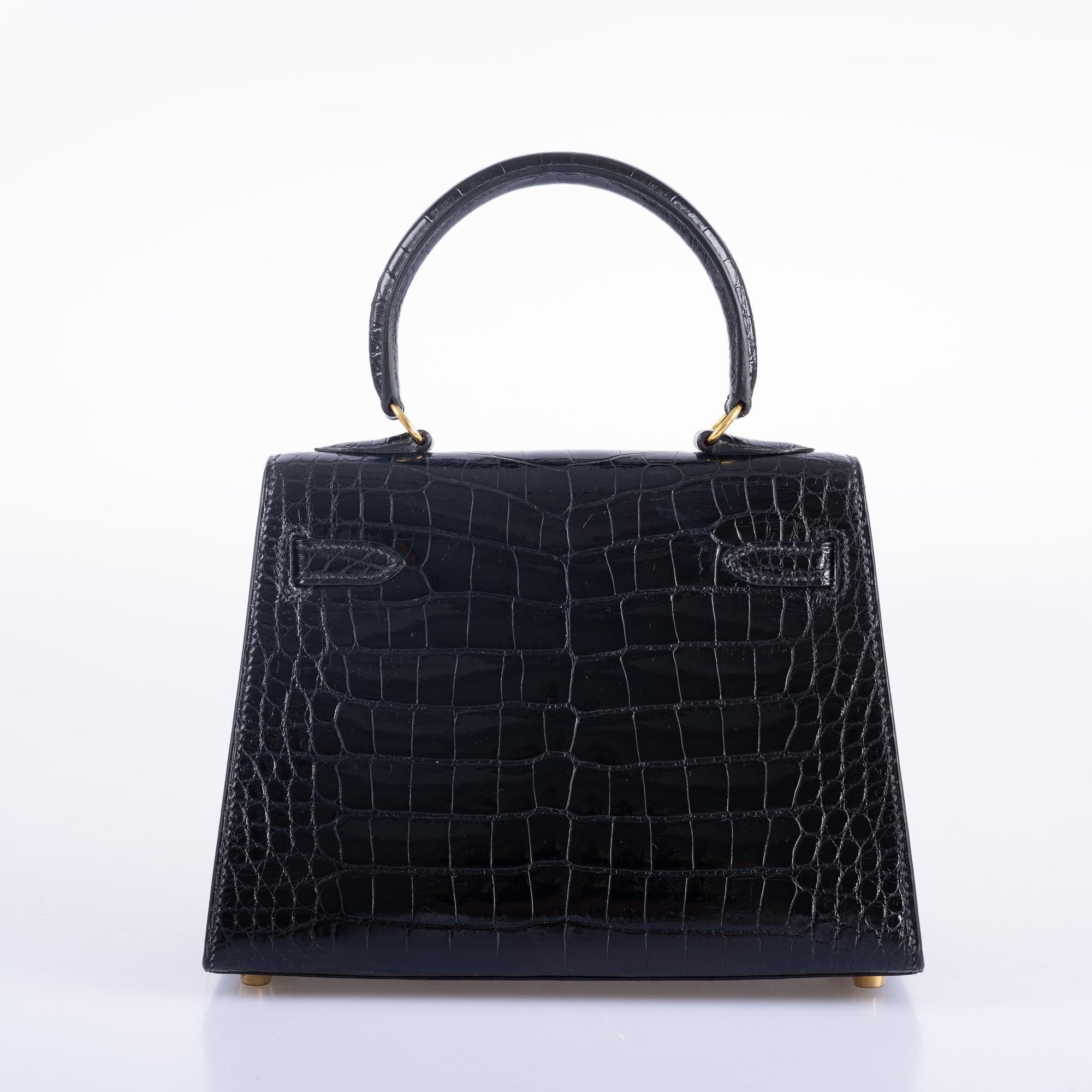 Hermès Kelly 20 Mini Vintage Black Noir Alligator with Gold Hardware