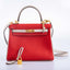 Hermès Kelly 25 HSS Retourne Rouge de Coeur and Biton Togo Brushed Gold Hardware
