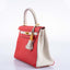 Hermès Kelly 25 HSS Retourne Rouge de Coeur and Biton Togo Brushed Gold Hardware