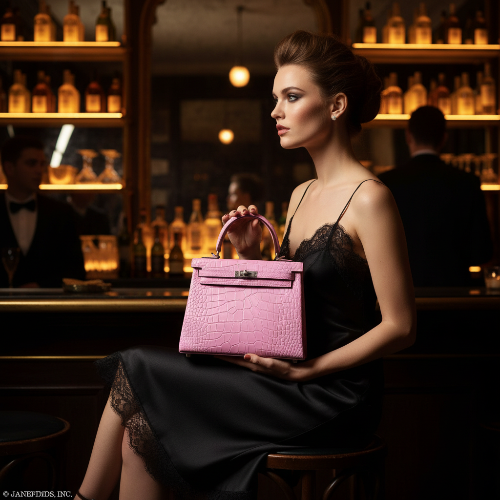 Hermès Kelly 25 Retourne 5P Bubblegum Pink Matte Alligator Palladium Hardware