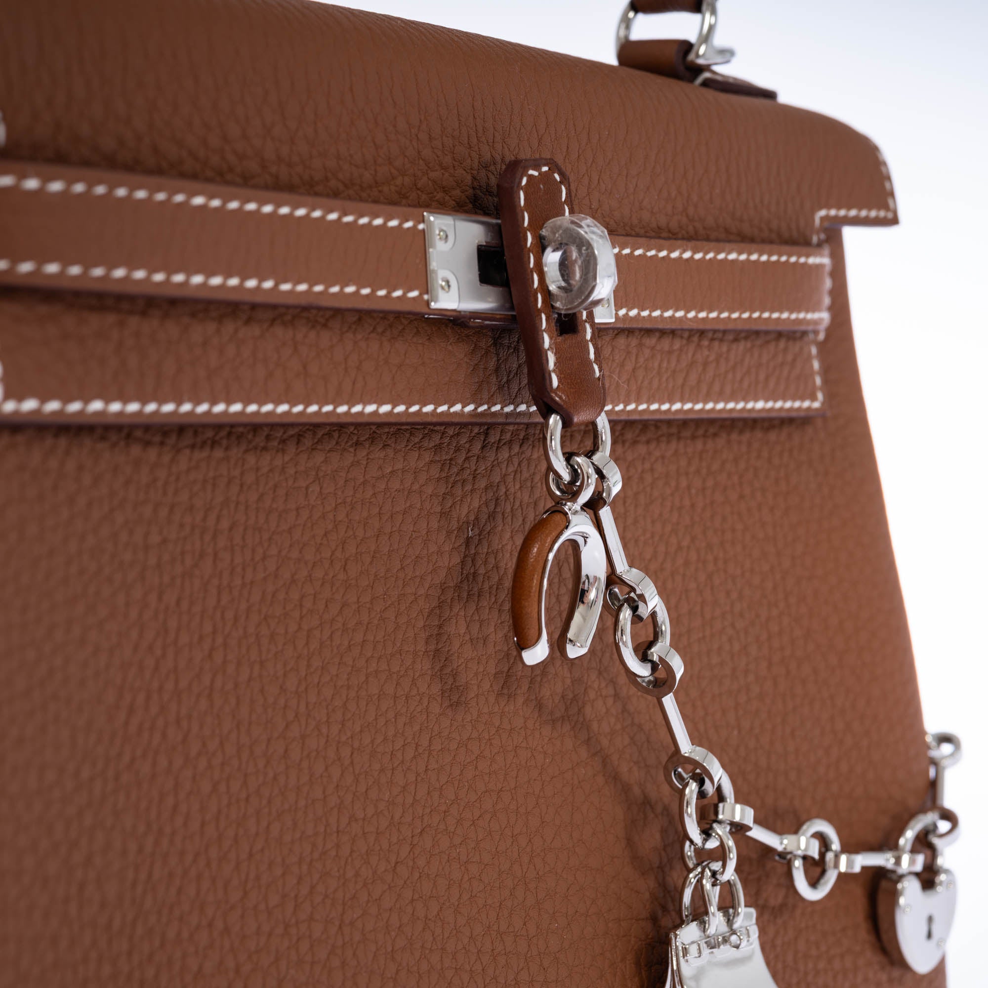 Hermès Kelly 25 Retourné Gold Togo Palladium Hardware