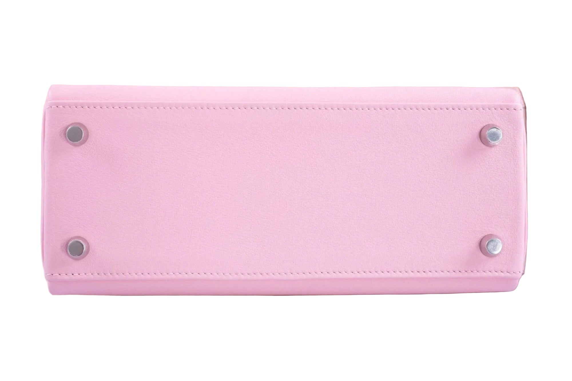 Hermès Kelly 25 Retourné Rose Sakura Swift Palladium Hardware