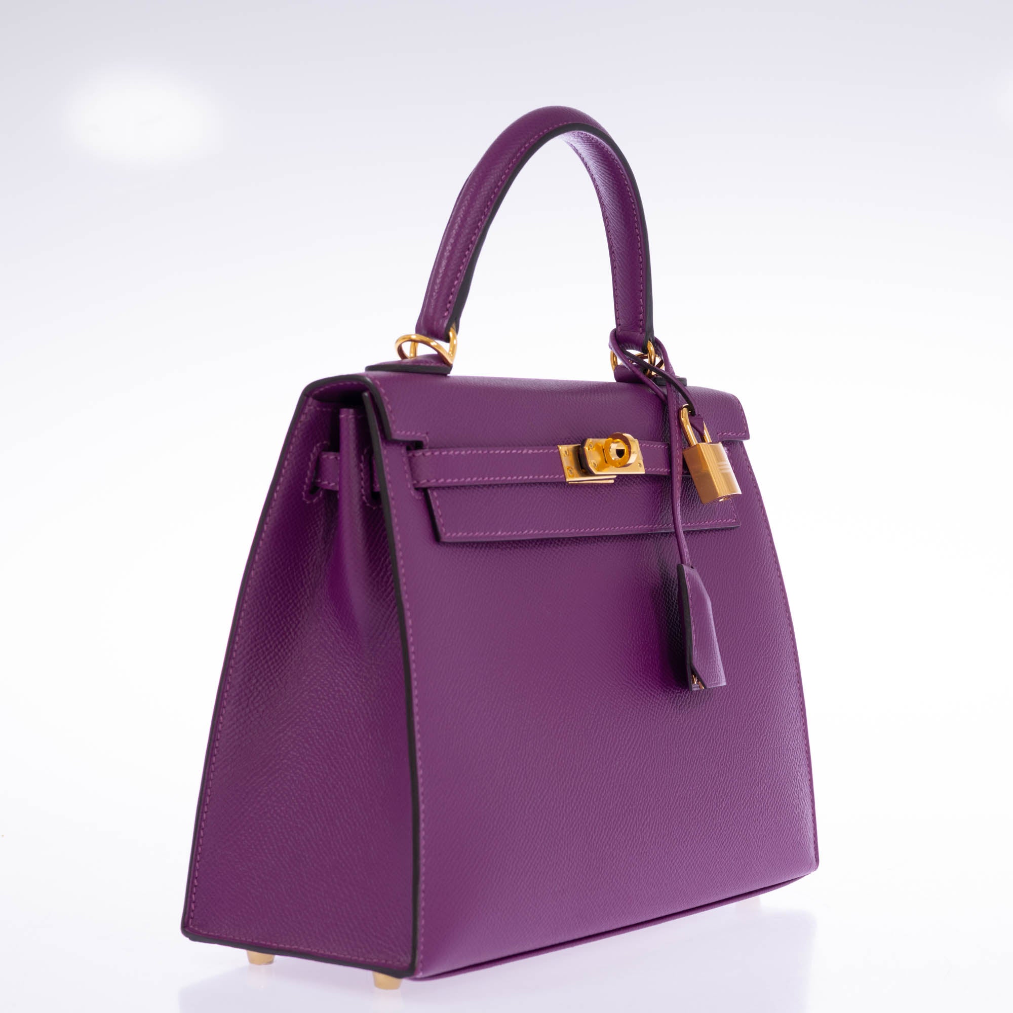 Hermès Kelly 25 Sellier Anemone Epsom Gold Hardware